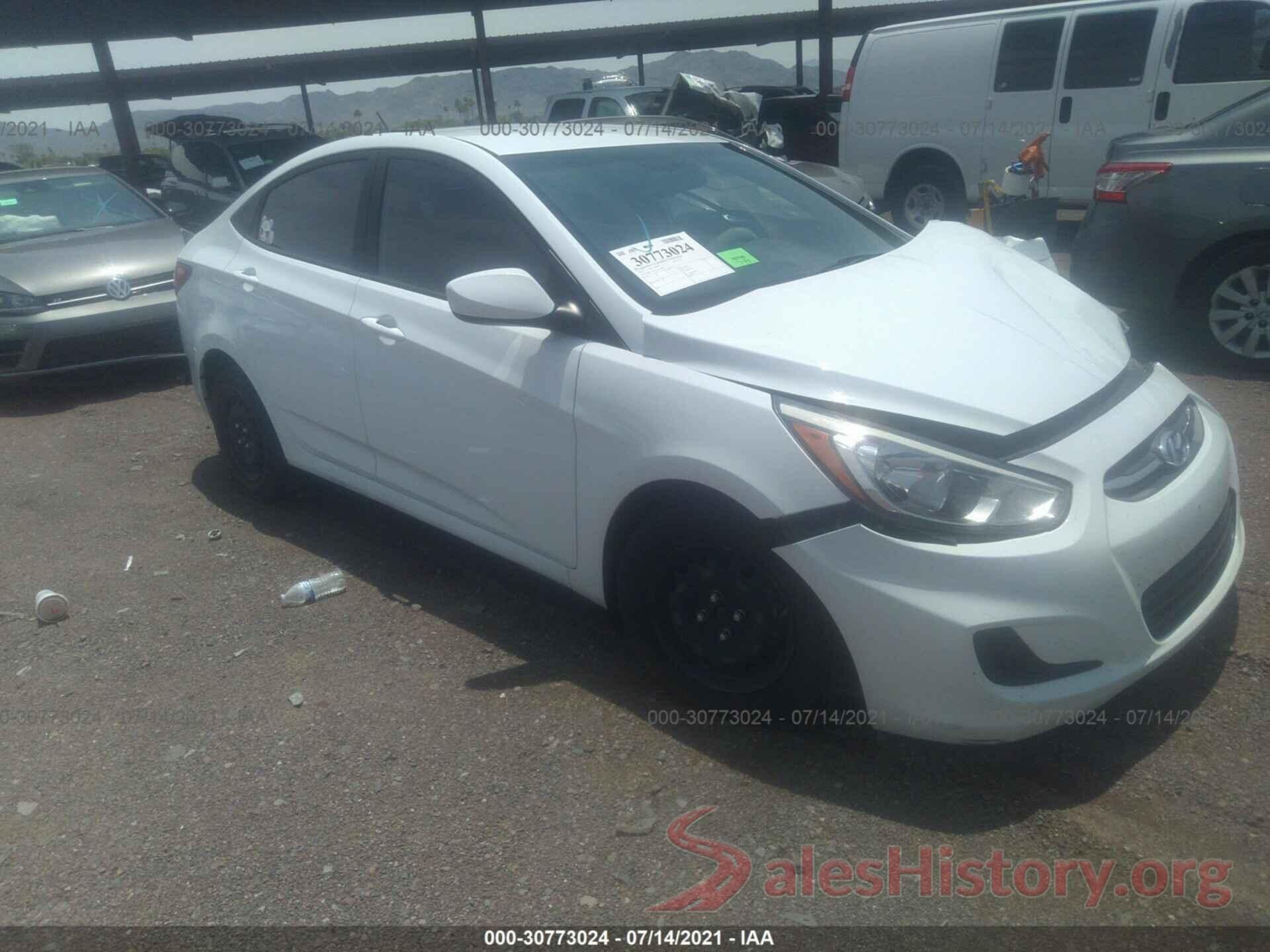 KMHCT4AE5GU095496 2016 HYUNDAI ACCENT