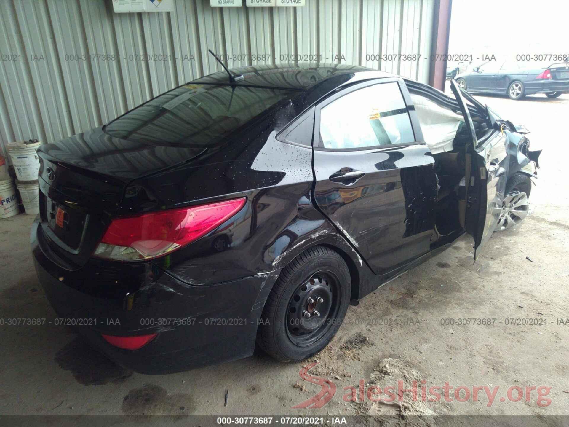 KMHCT4AE0GU110034 2016 HYUNDAI ACCENT