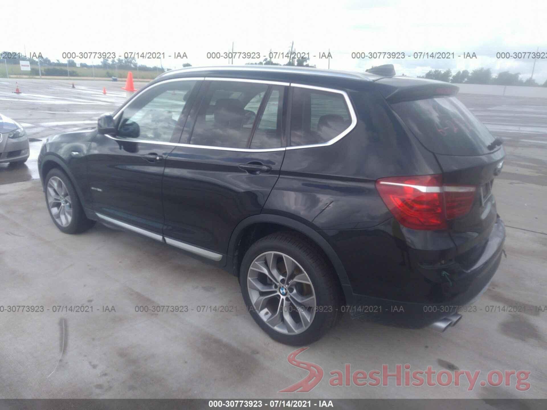 5UXWZ7C35H0V92665 2017 BMW X3