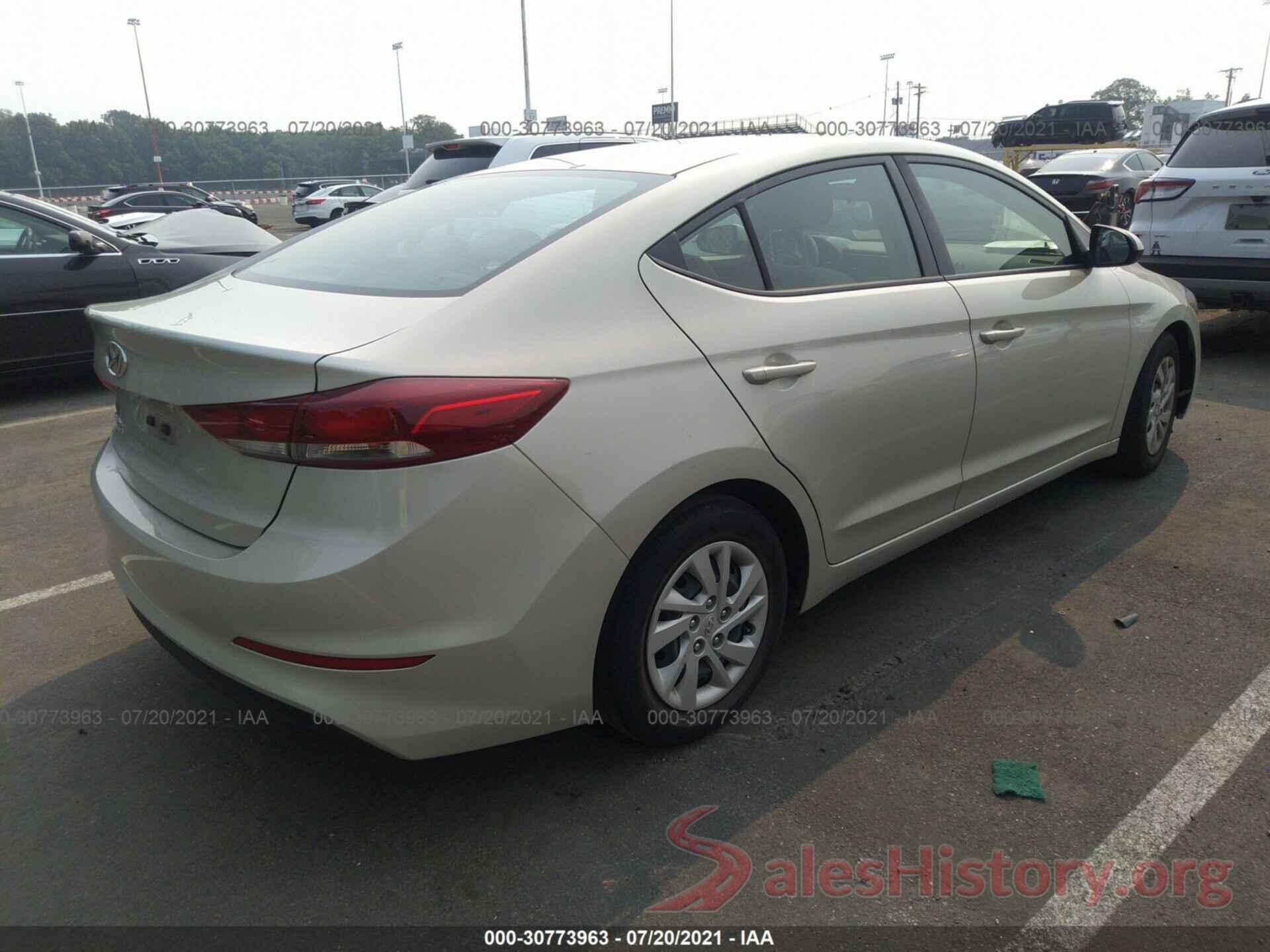 5NPD74LF3JH293871 2018 HYUNDAI ELANTRA