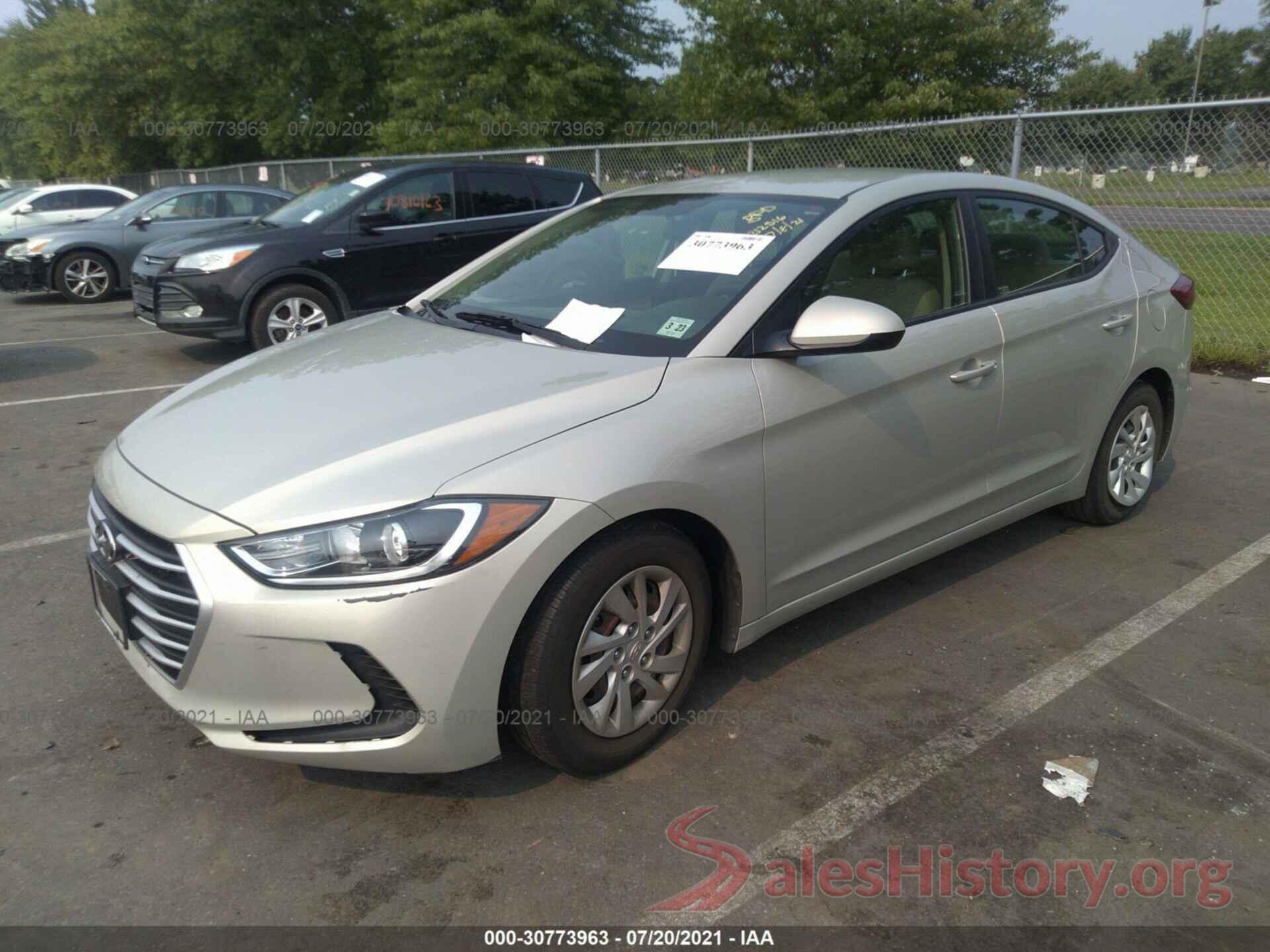 5NPD74LF3JH293871 2018 HYUNDAI ELANTRA