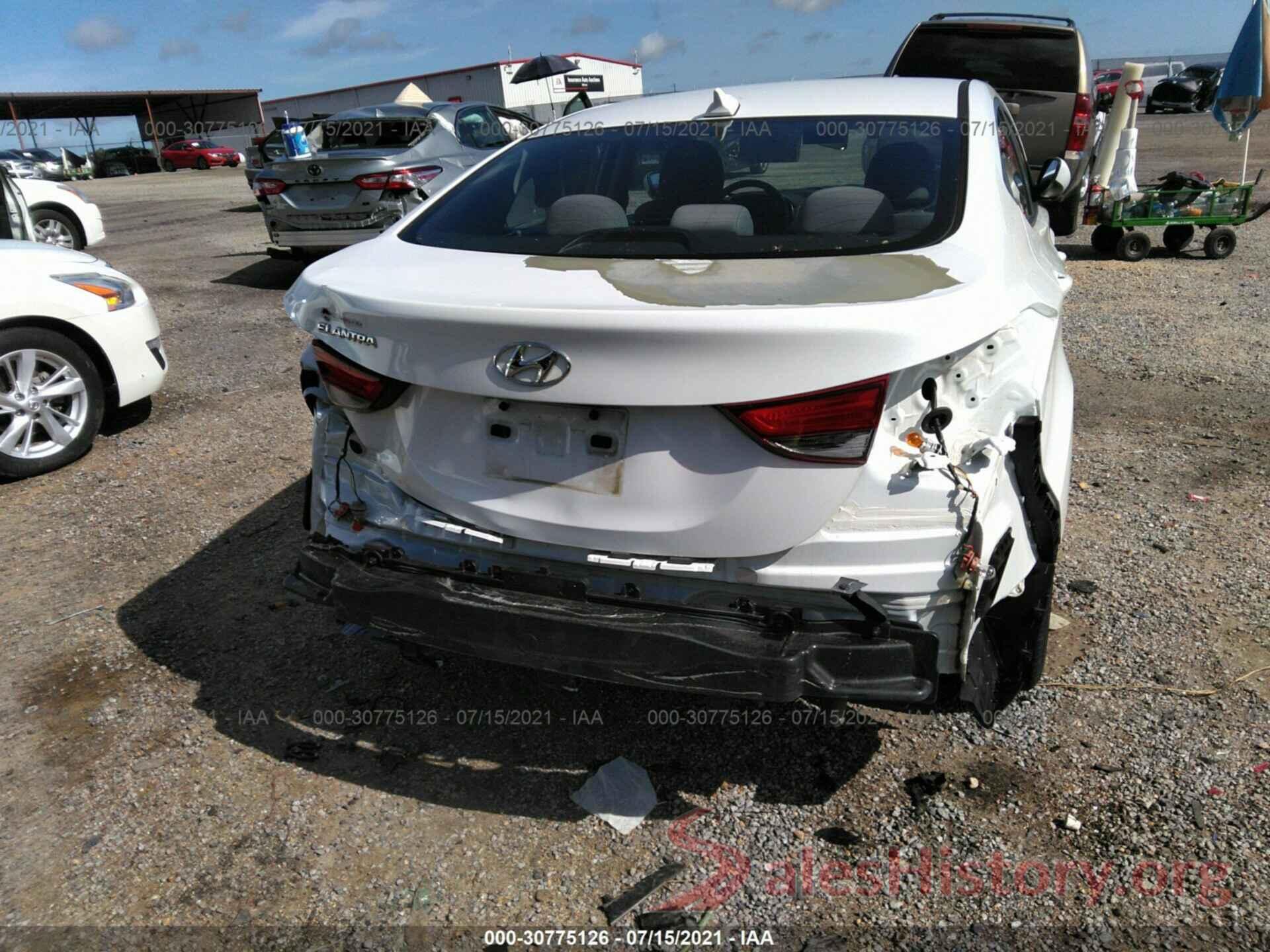 5NPDH4AE8GH755194 2016 HYUNDAI ELANTRA