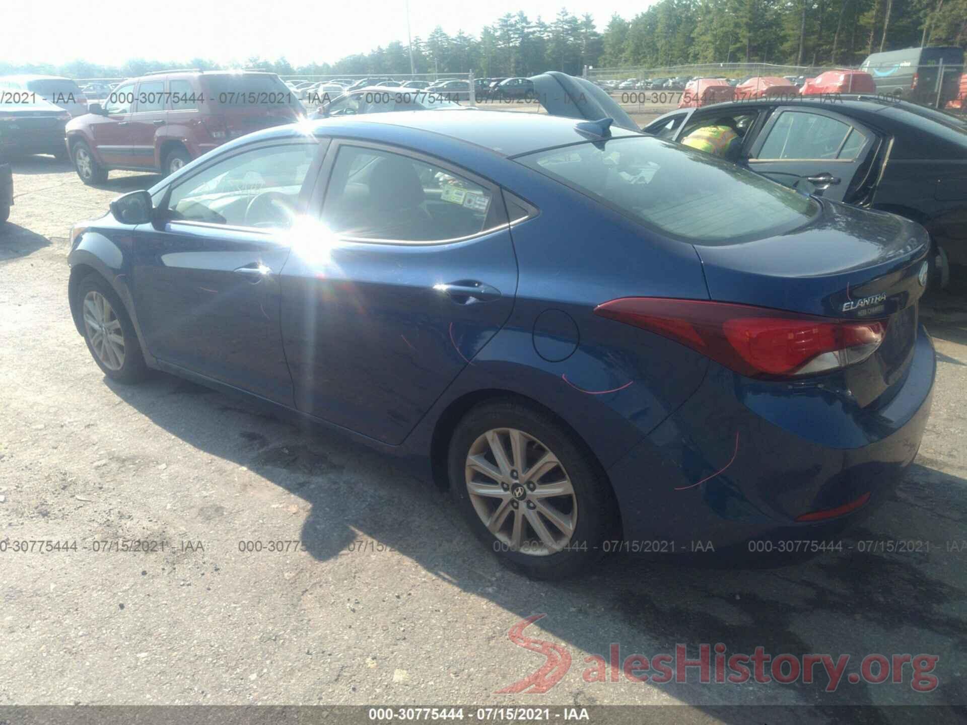 5NPDH4AE0GH715594 2016 HYUNDAI ELANTRA