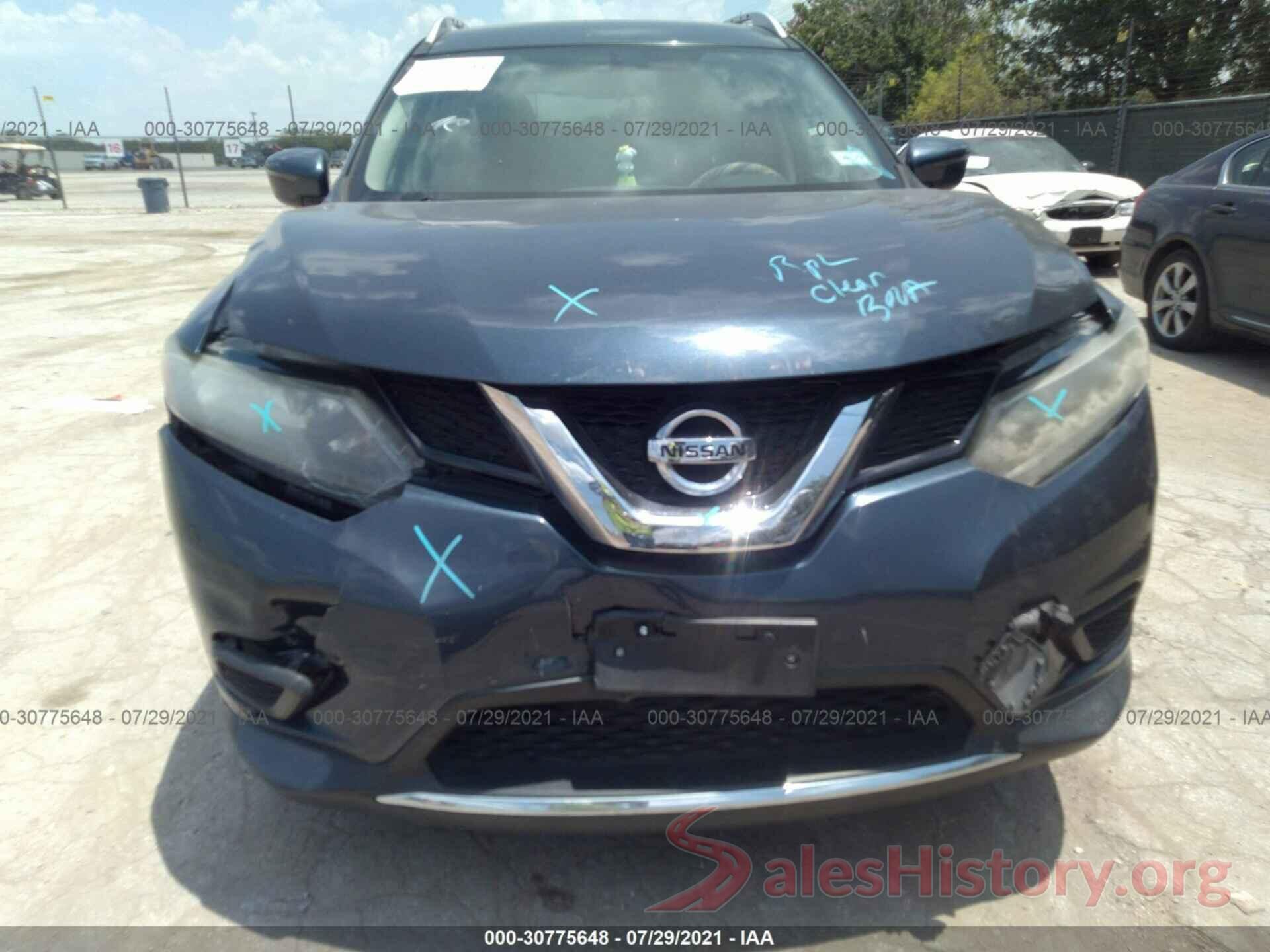 KNMAT2MT0GP637774 2016 NISSAN ROGUE