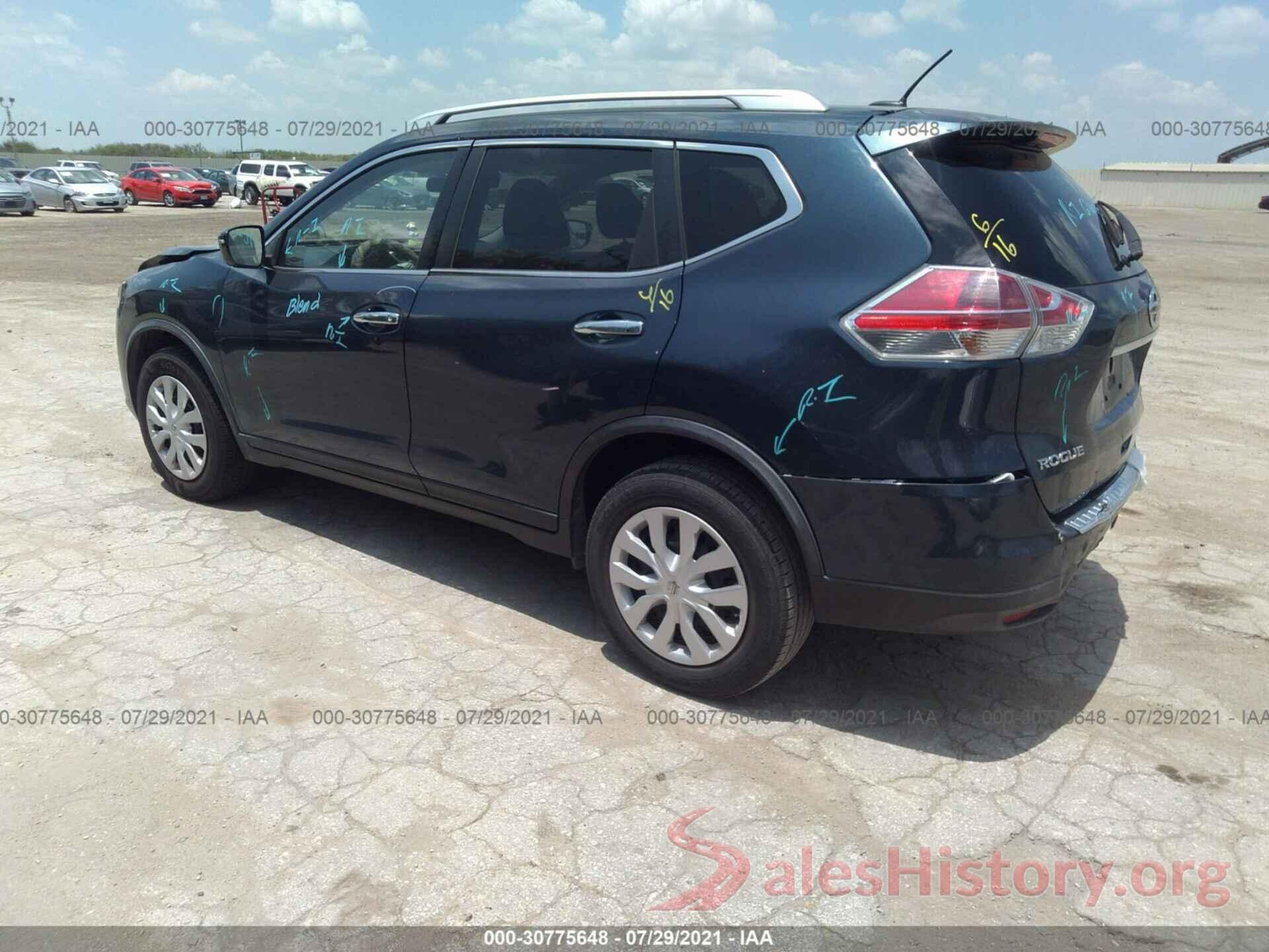 KNMAT2MT0GP637774 2016 NISSAN ROGUE