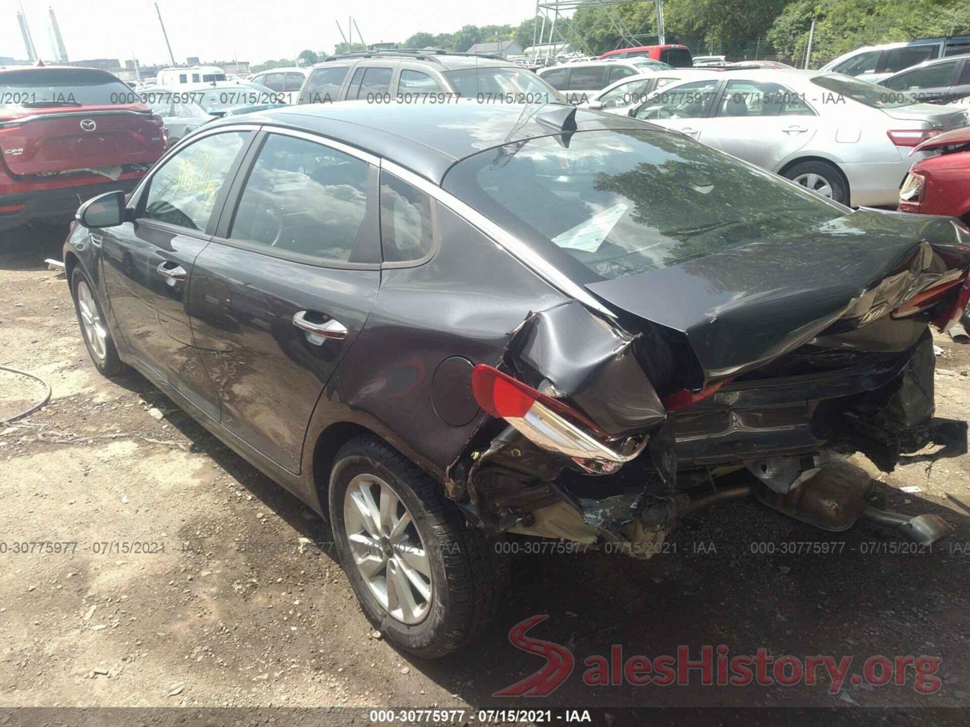 KNAGT4L31G5107622 2016 KIA OPTIMA