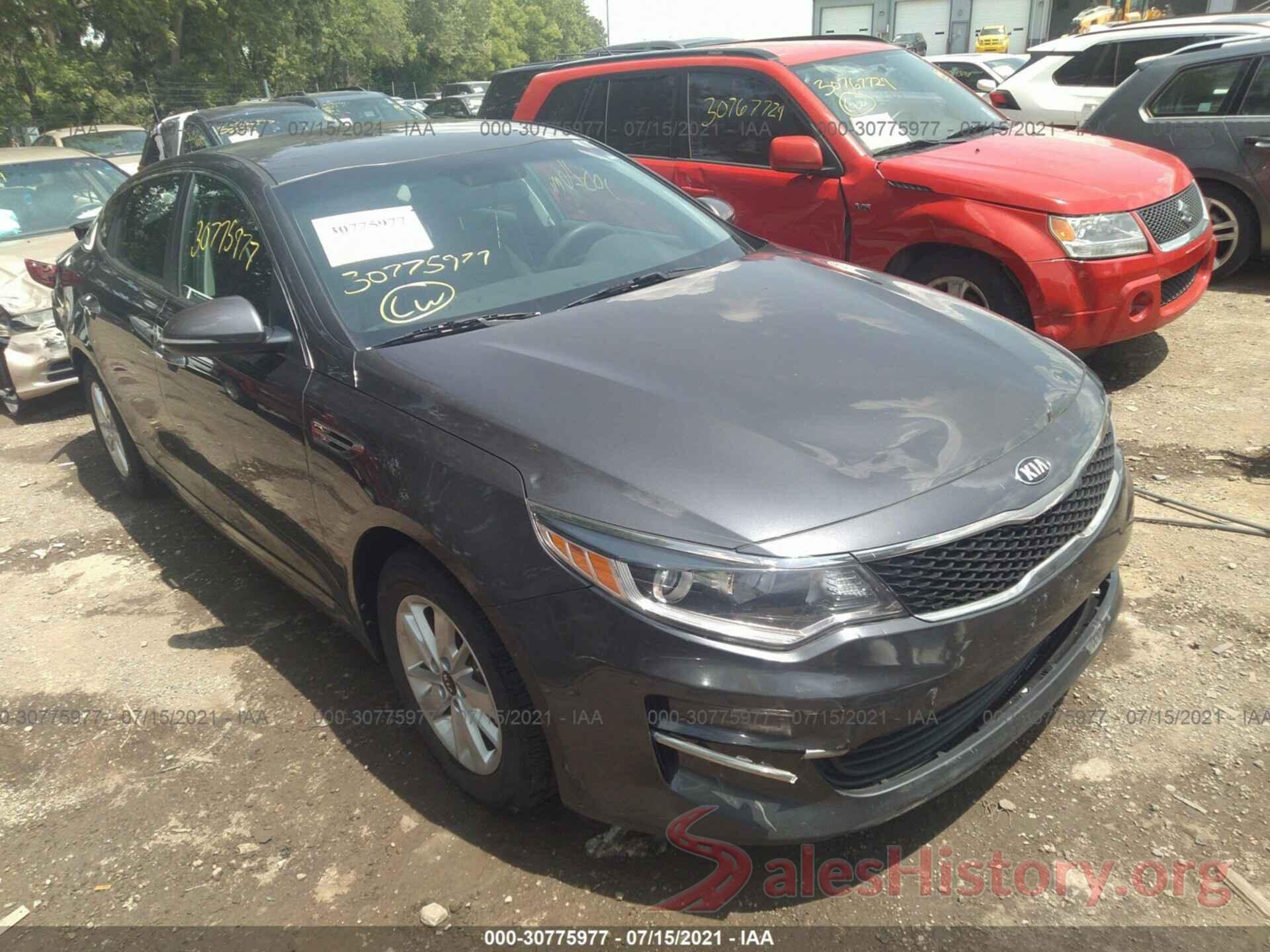 KNAGT4L31G5107622 2016 KIA OPTIMA