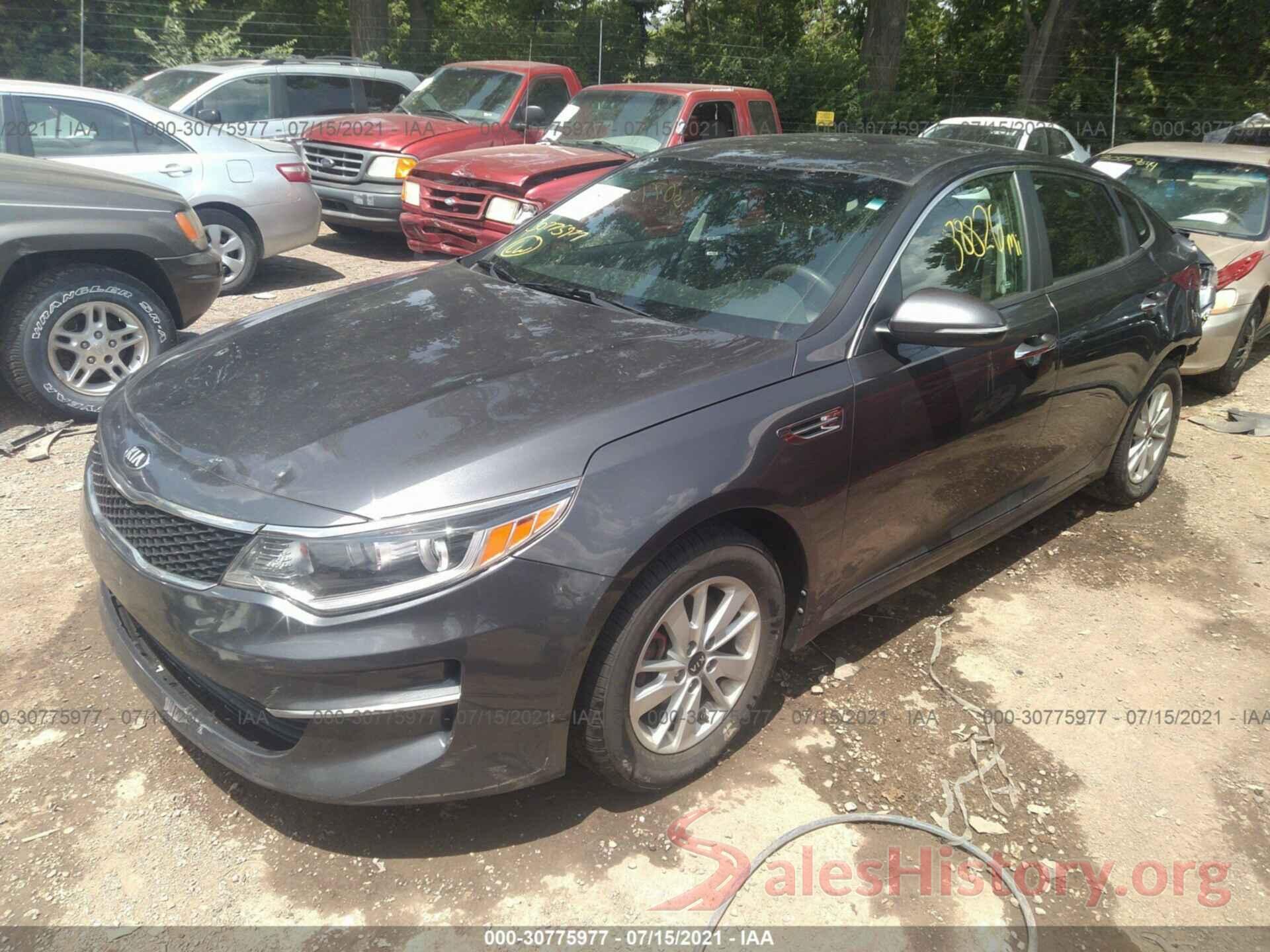 KNAGT4L31G5107622 2016 KIA OPTIMA