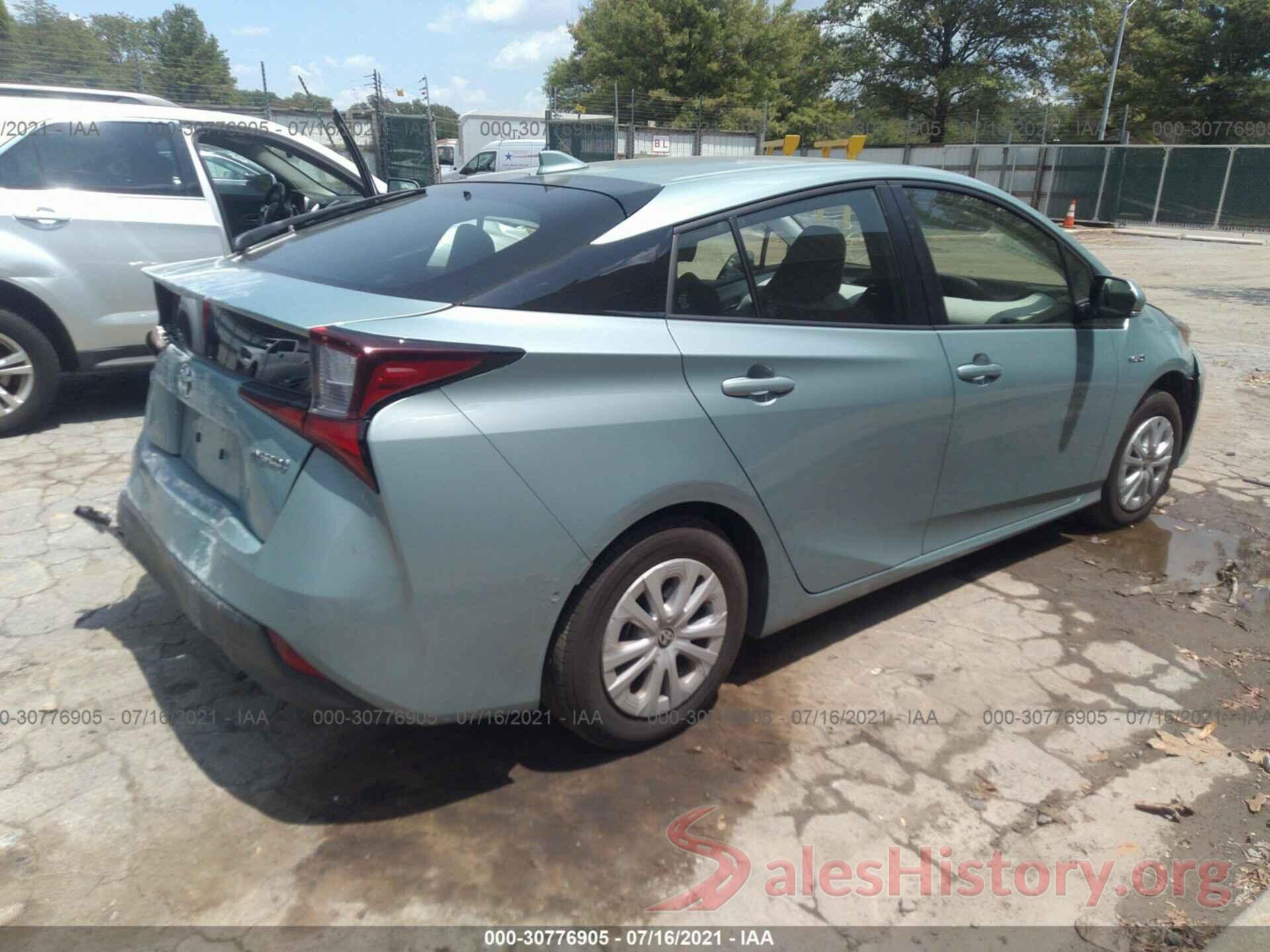 JTDKARFU6K3098277 2019 TOYOTA PRIUS