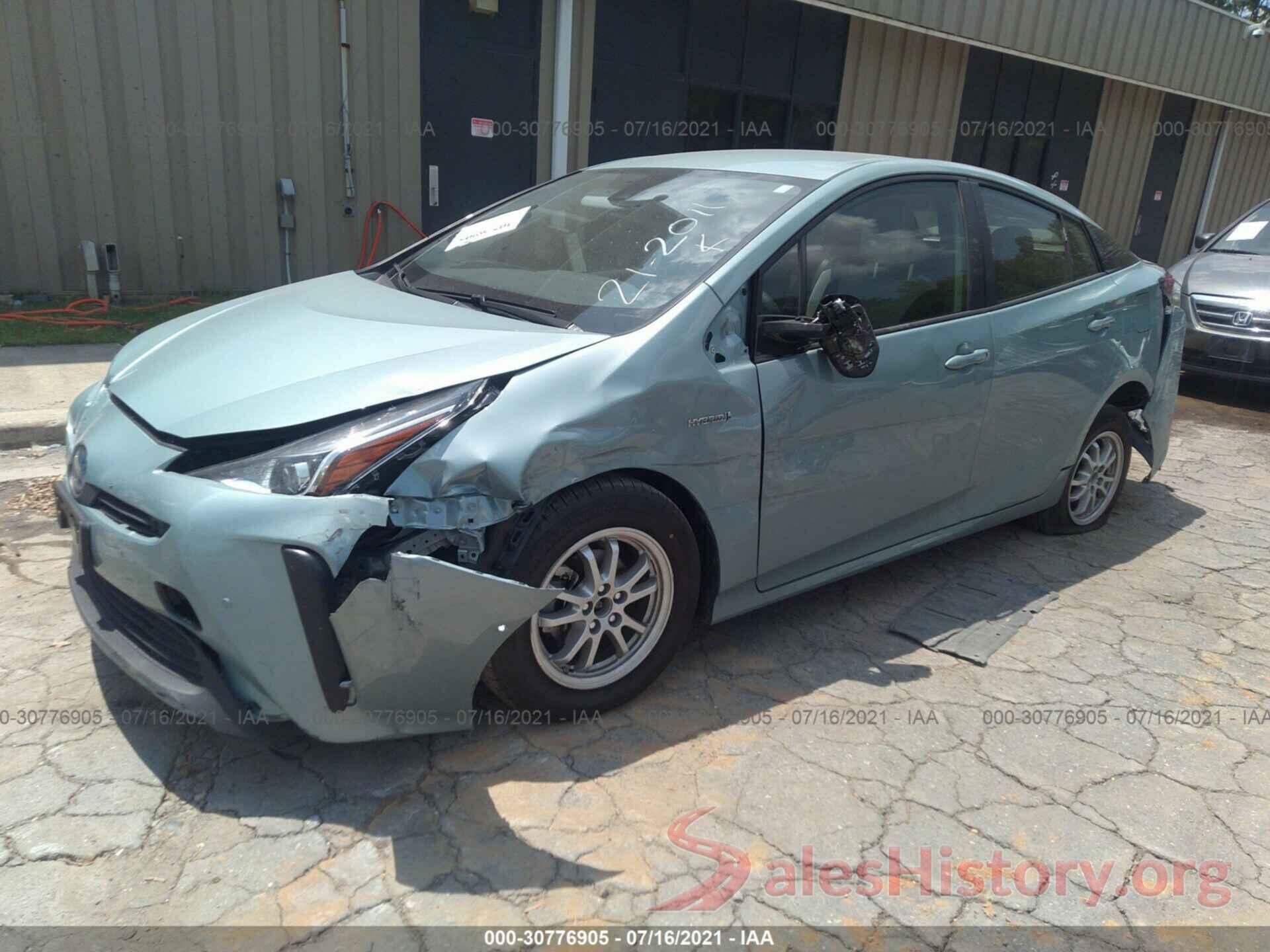 JTDKARFU6K3098277 2019 TOYOTA PRIUS