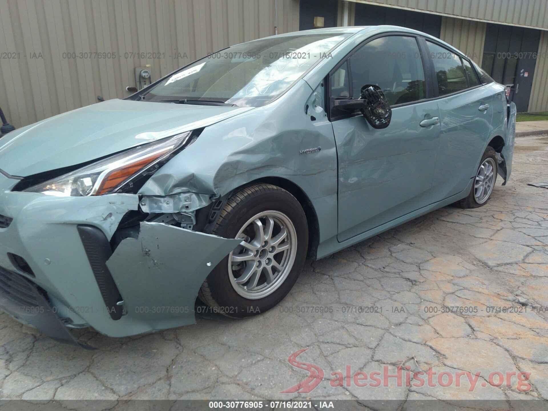 JTDKARFU6K3098277 2019 TOYOTA PRIUS