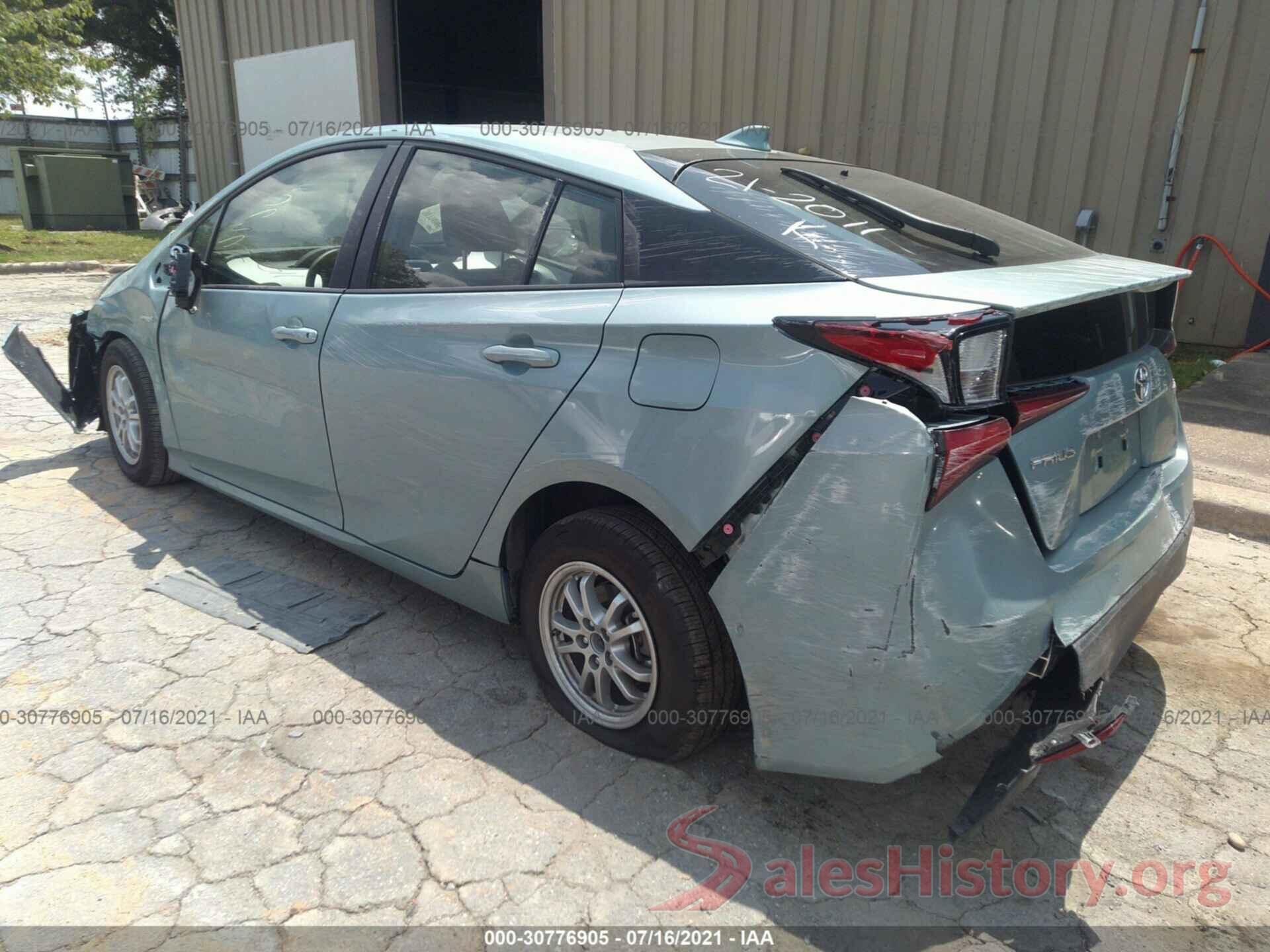 JTDKARFU6K3098277 2019 TOYOTA PRIUS