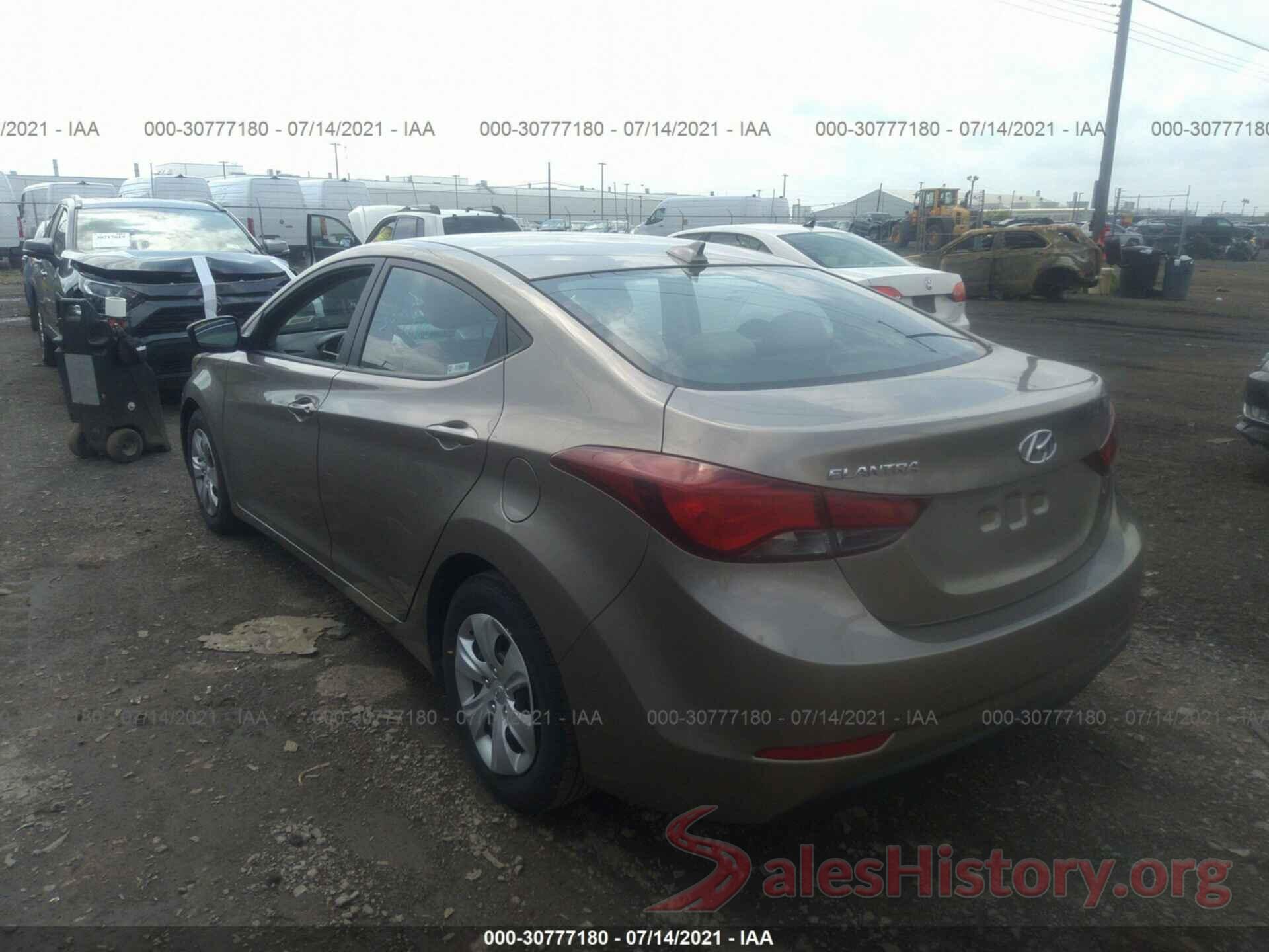 5NPDH4AE3GH770220 2016 HYUNDAI ELANTRA