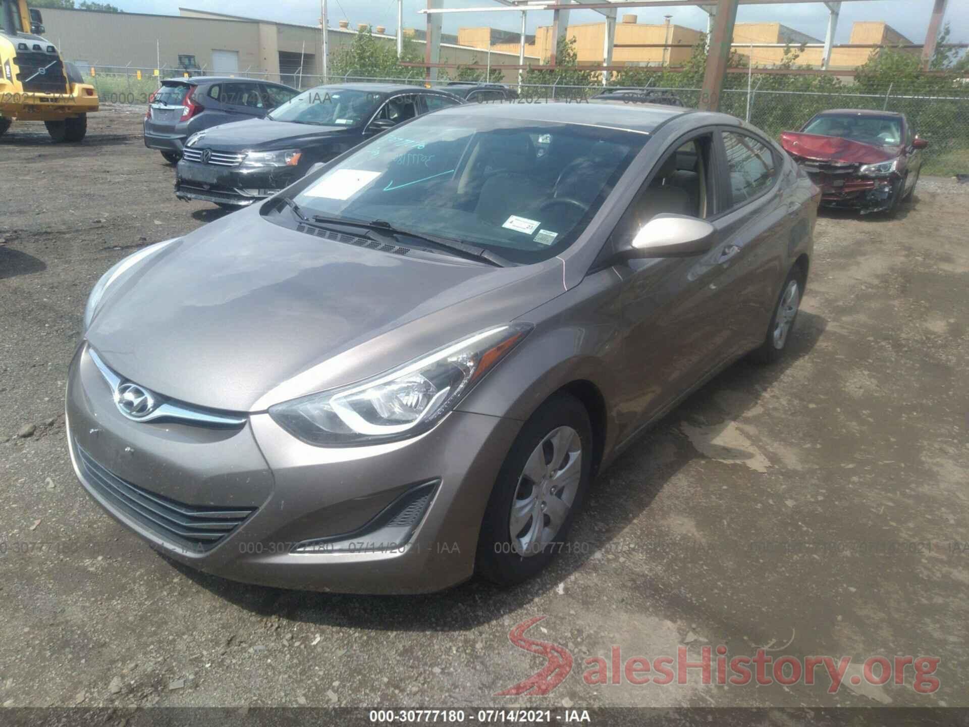 5NPDH4AE3GH770220 2016 HYUNDAI ELANTRA