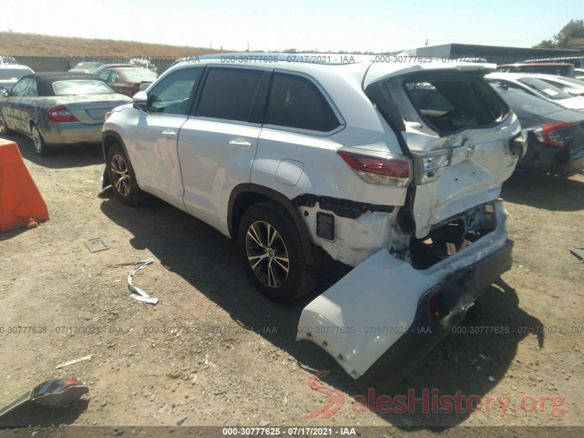 5TDJKRFH8GS268379 2016 TOYOTA HIGHLANDER