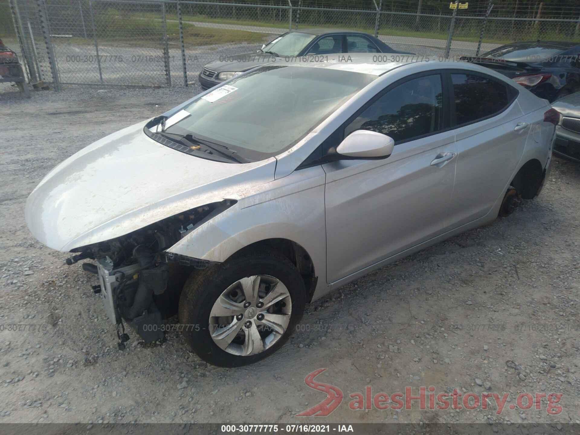 KMHDH4AE4GU512404 2016 HYUNDAI ELANTRA