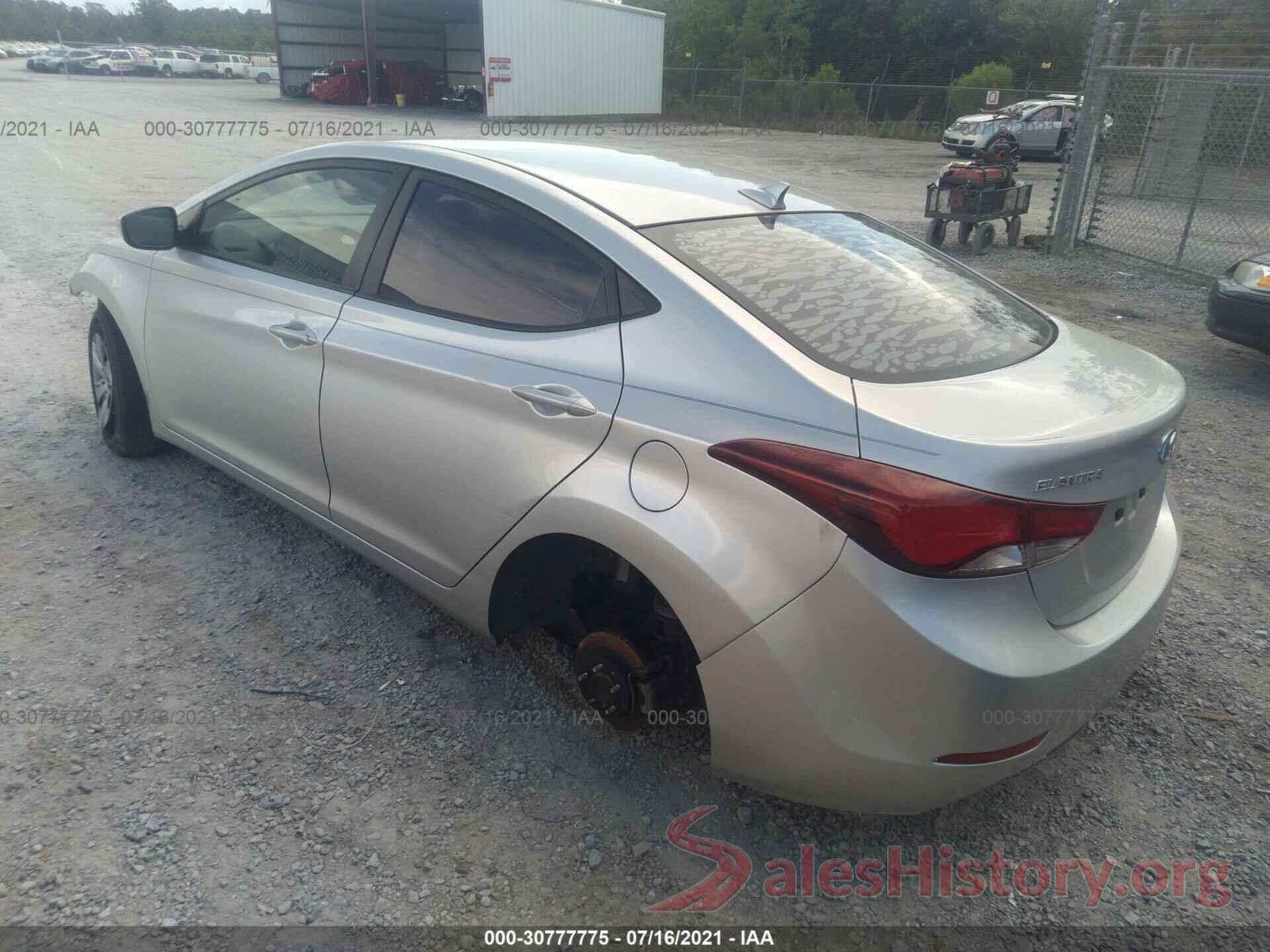 KMHDH4AE4GU512404 2016 HYUNDAI ELANTRA