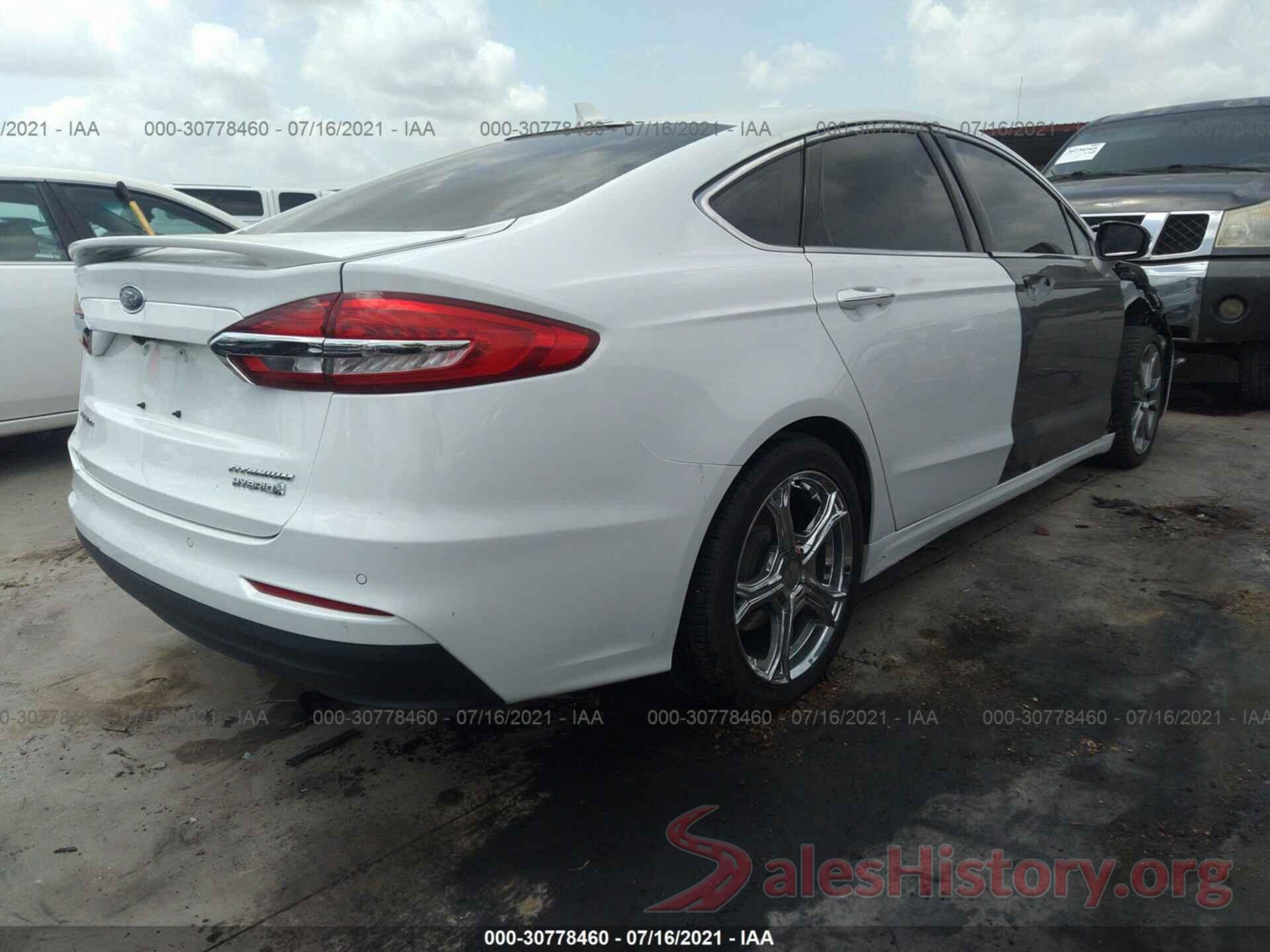 3FA6P0RU5KR118632 2019 FORD FUSION HYBRID