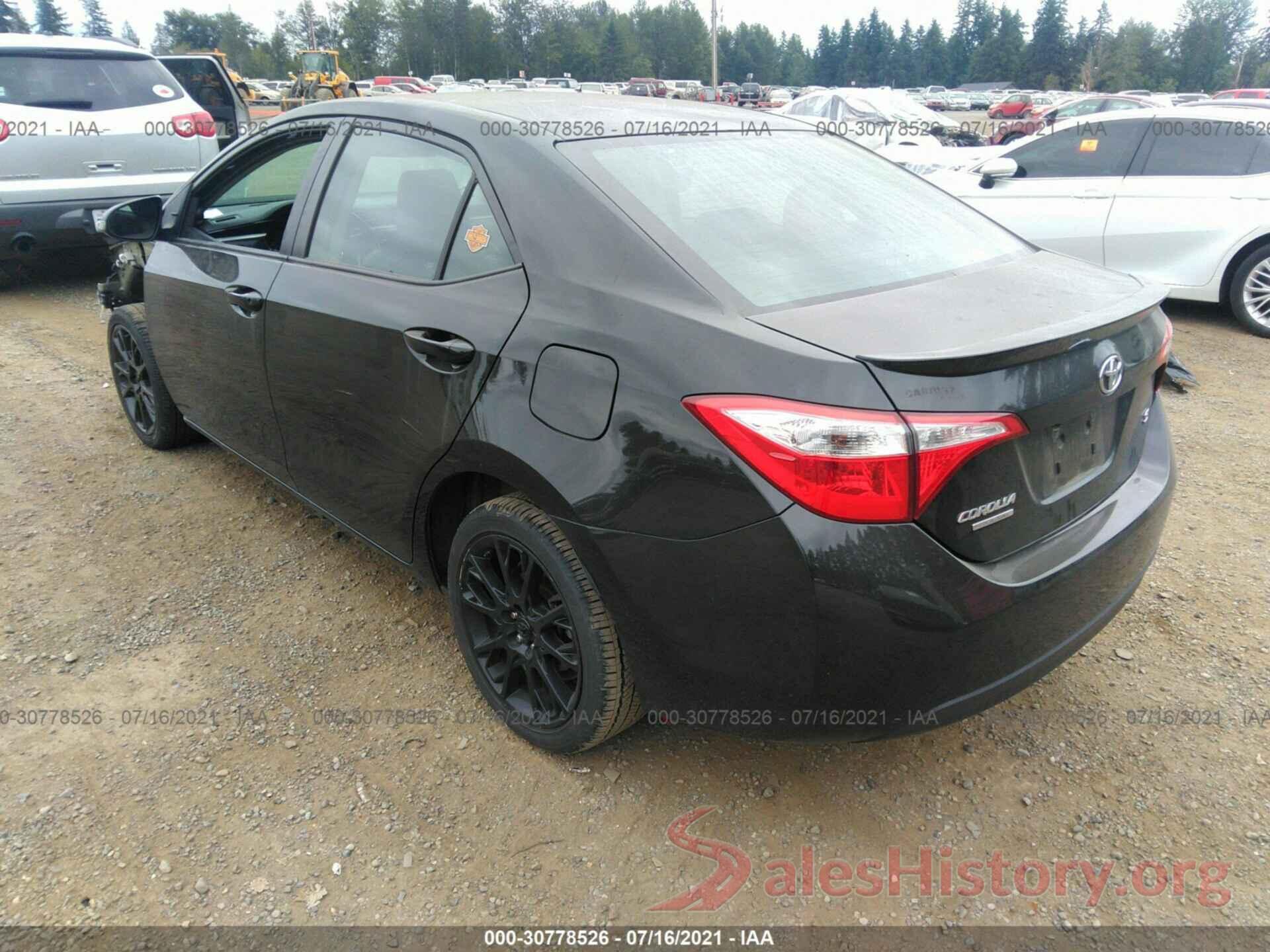 2T1BURHE4GC591161 2016 TOYOTA COROLLA