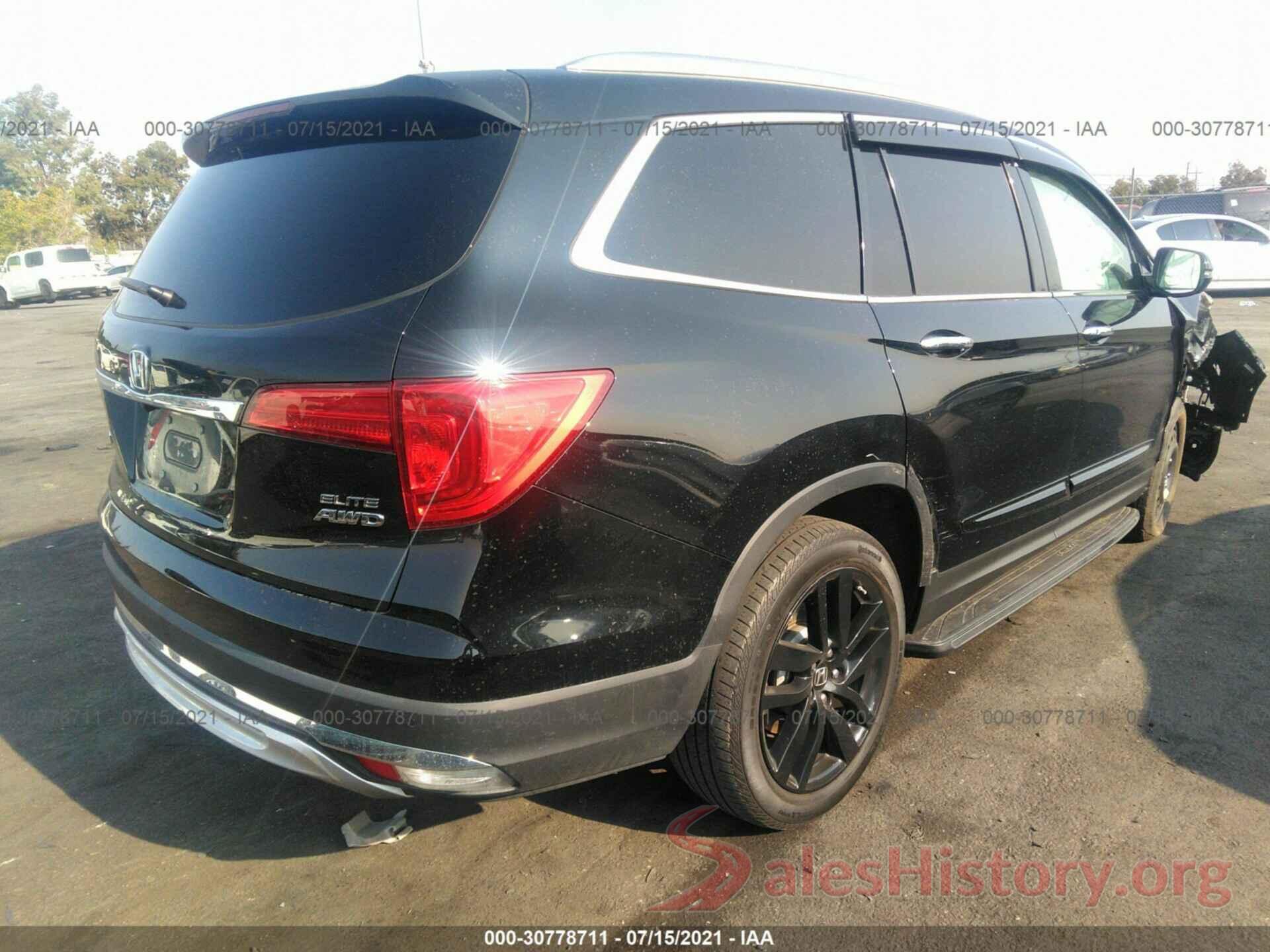 5FNYF6H07GB124707 2016 HONDA PILOT