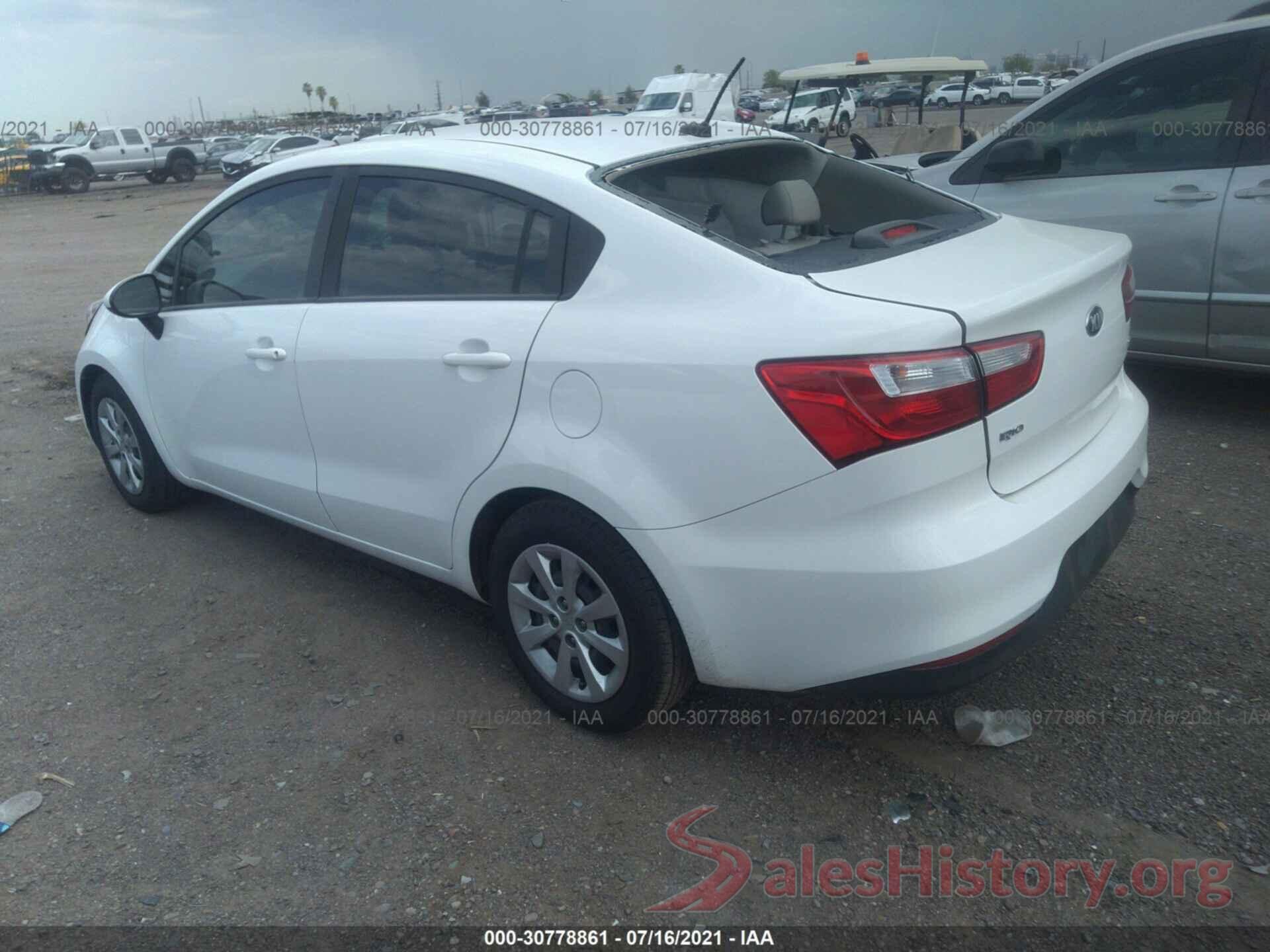 KNADM4A36G6625237 2016 KIA RIO