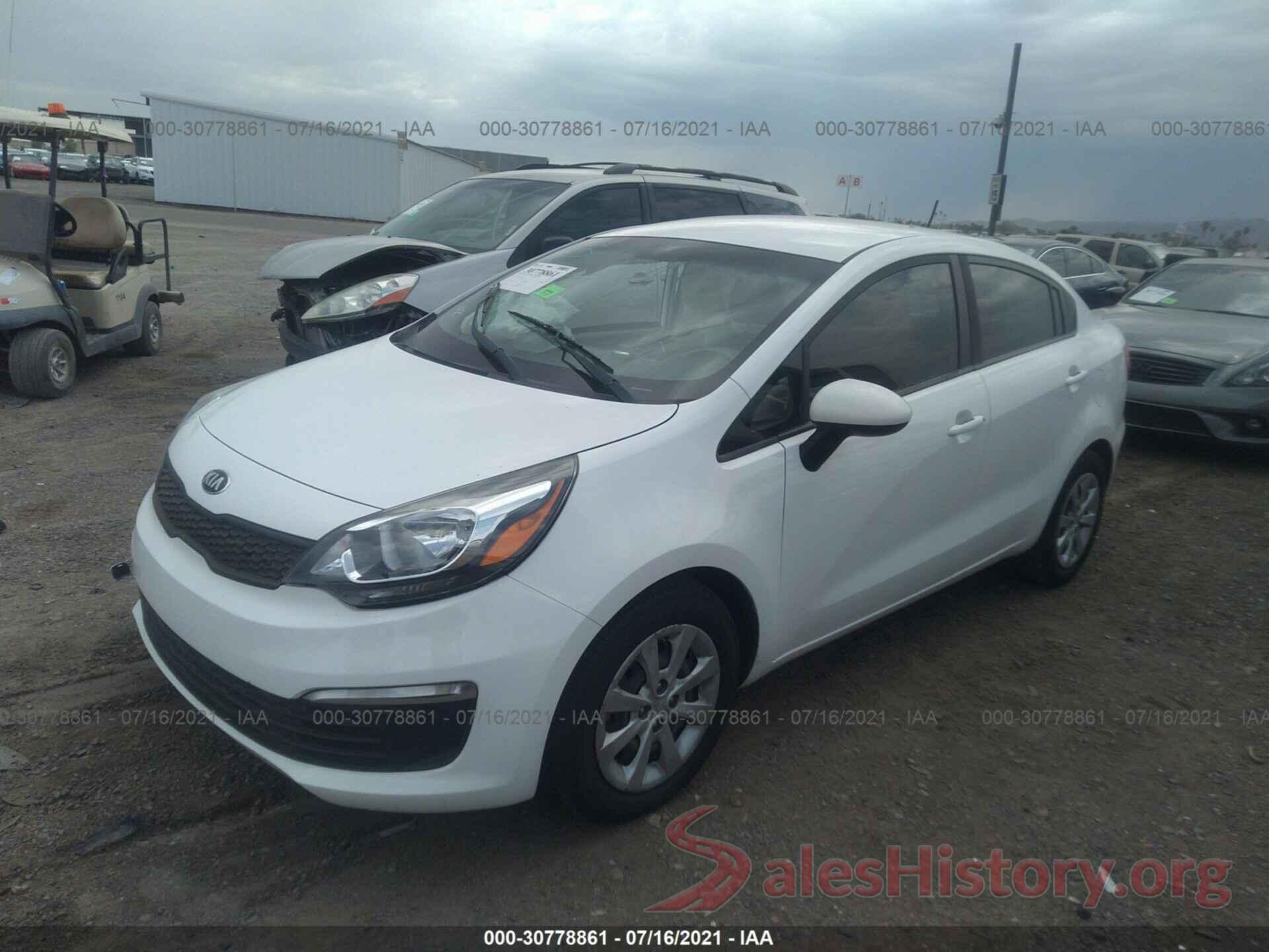 KNADM4A36G6625237 2016 KIA RIO