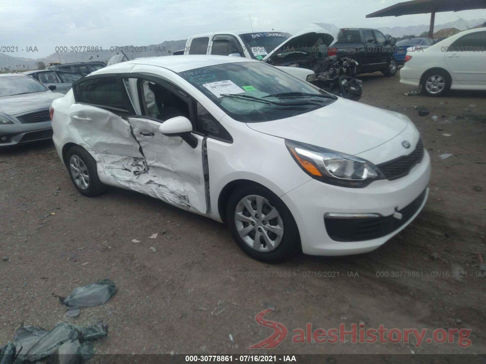 KNADM4A36G6625237 2016 KIA RIO