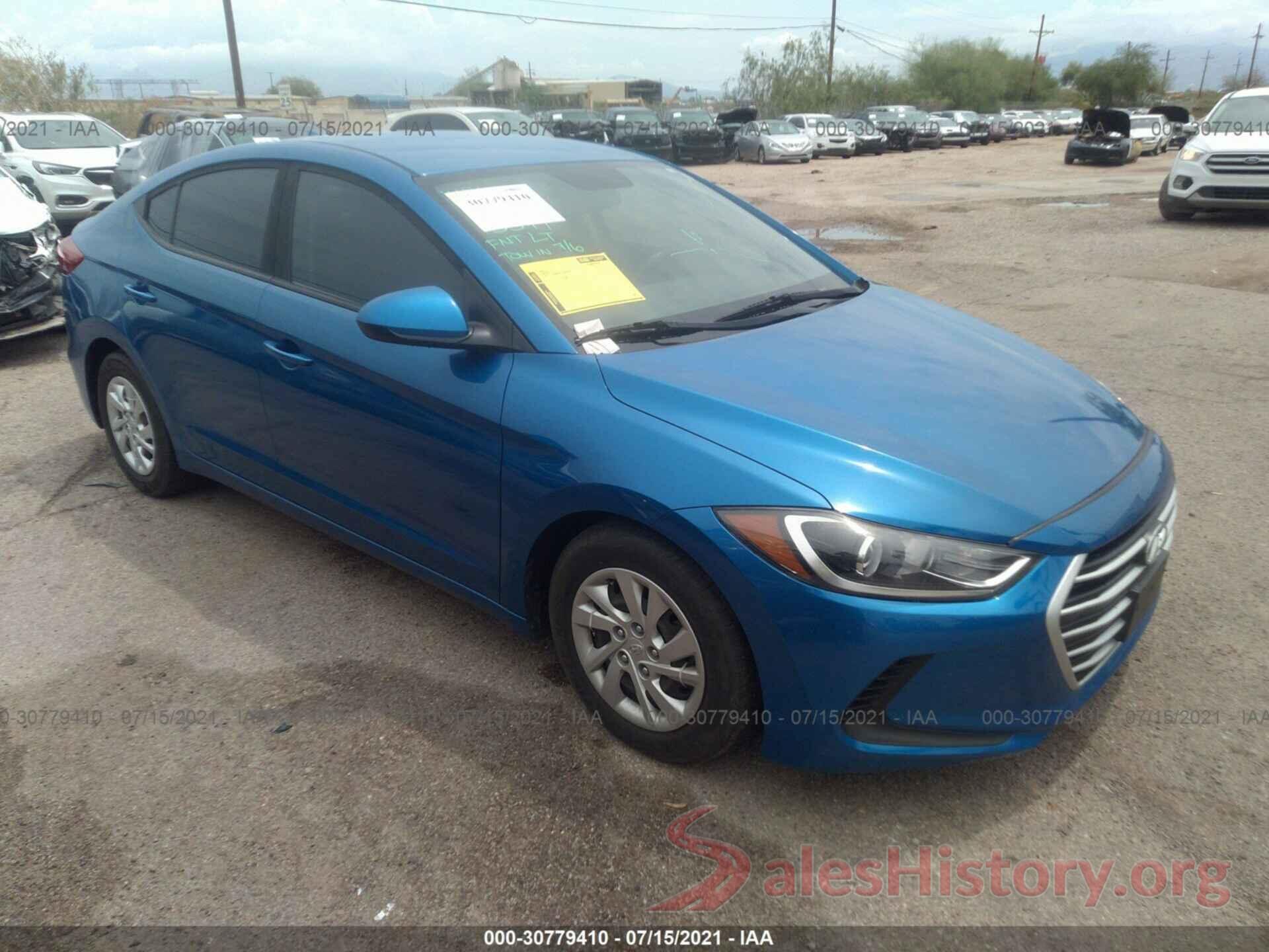 5NPD74LF0HH164884 2017 HYUNDAI ELANTRA