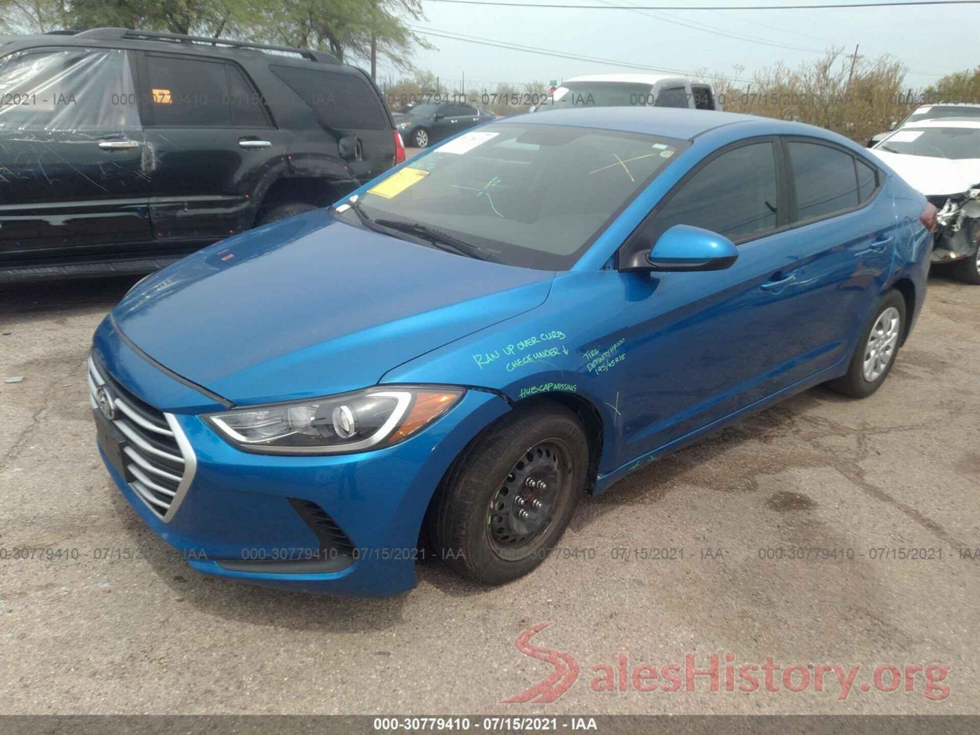 5NPD74LF0HH164884 2017 HYUNDAI ELANTRA