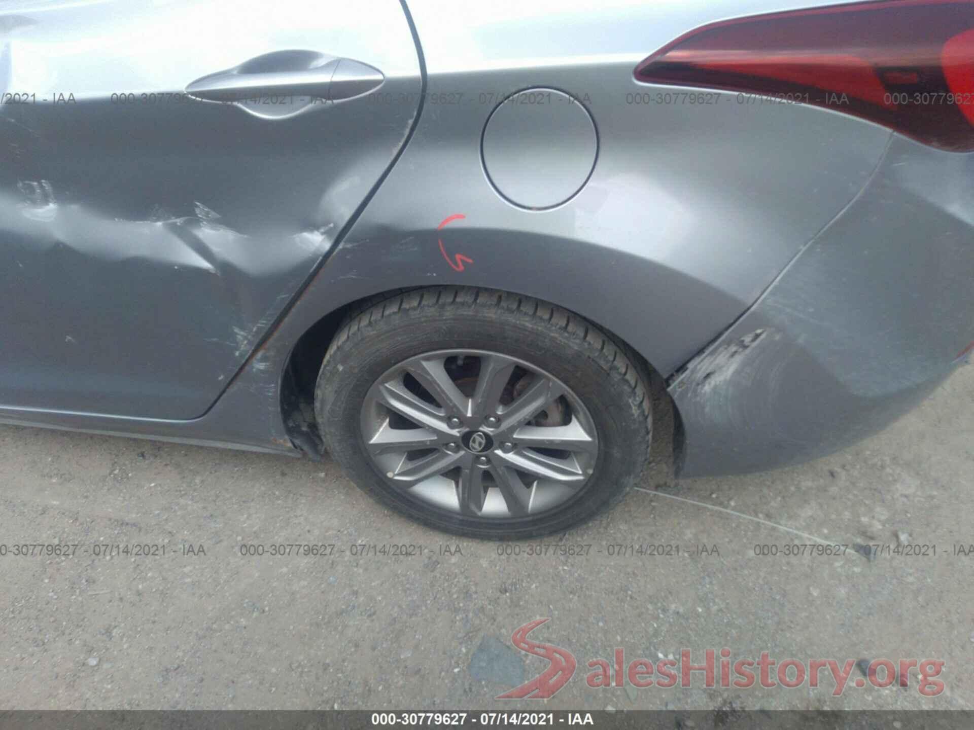 5NPDH4AE2GH660114 2016 HYUNDAI ELANTRA