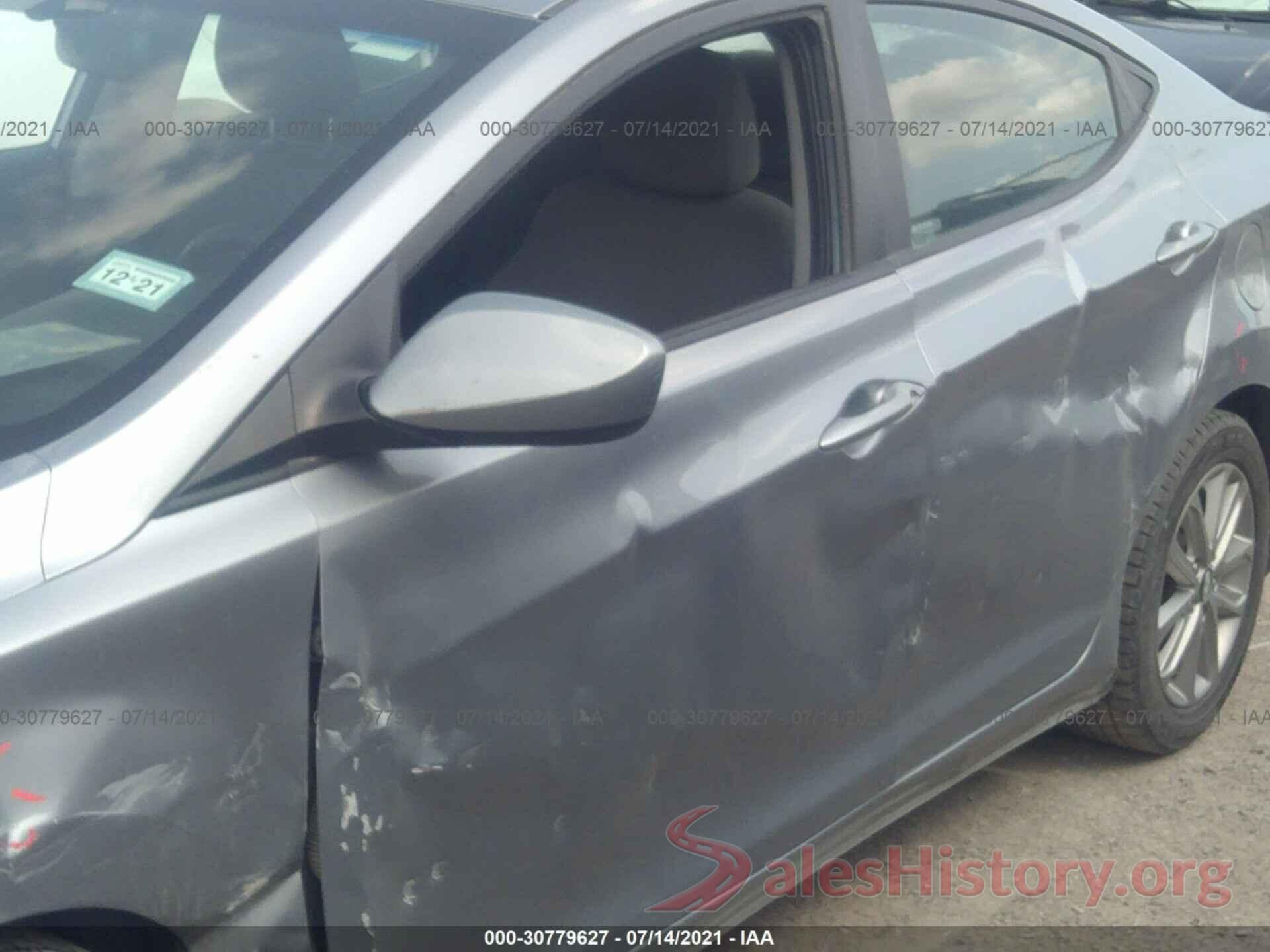 5NPDH4AE2GH660114 2016 HYUNDAI ELANTRA