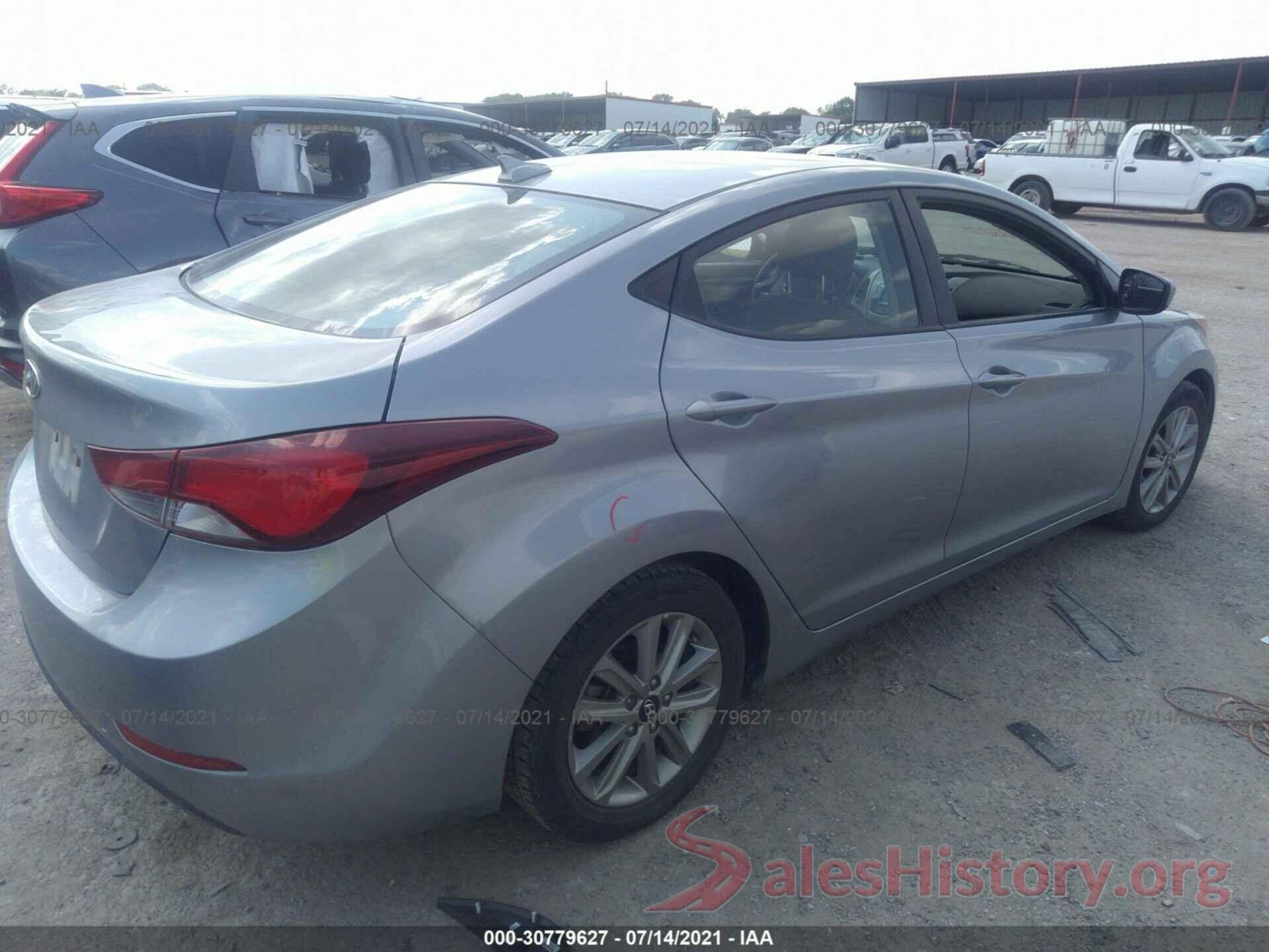 5NPDH4AE2GH660114 2016 HYUNDAI ELANTRA