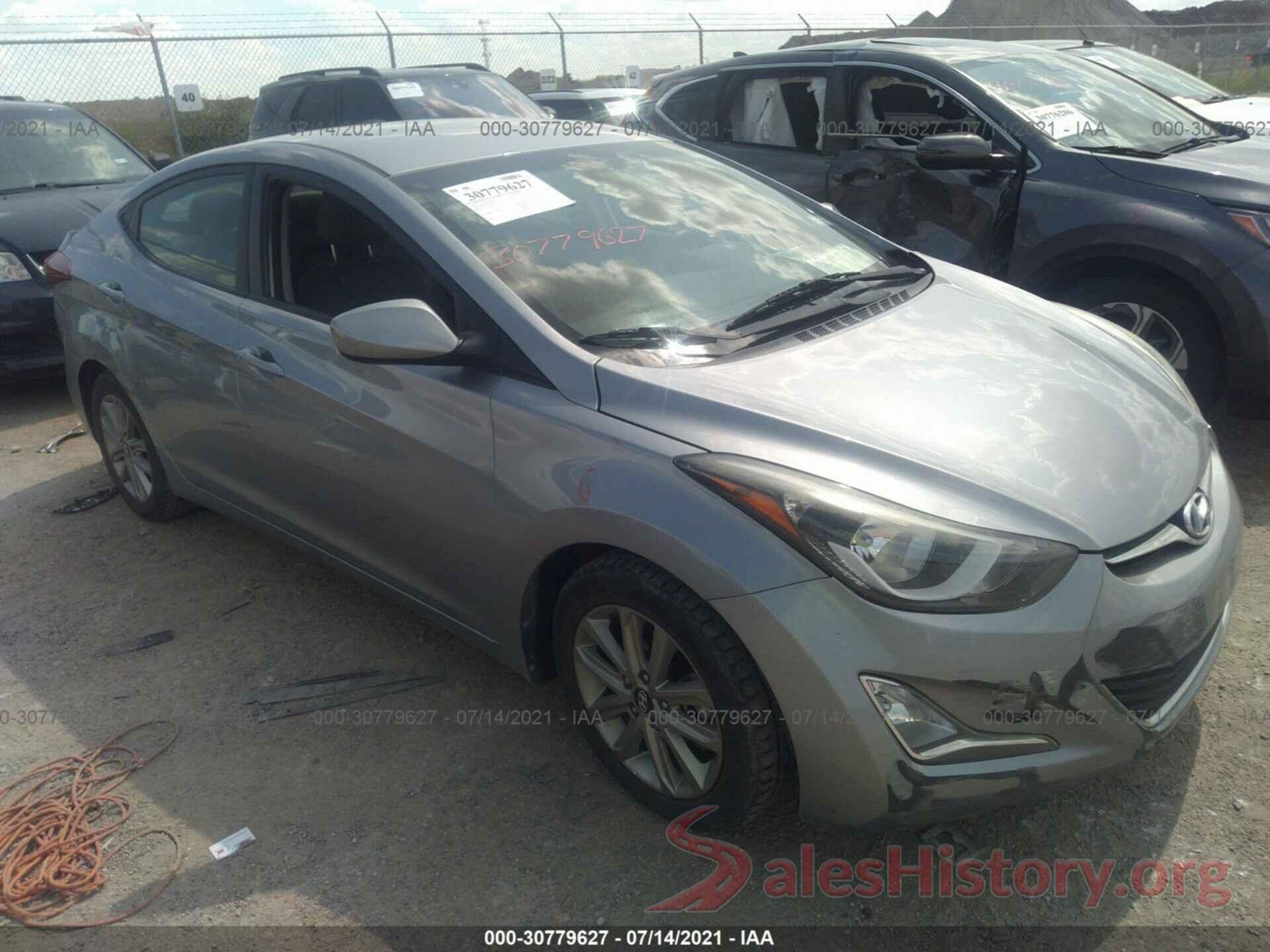 5NPDH4AE2GH660114 2016 HYUNDAI ELANTRA