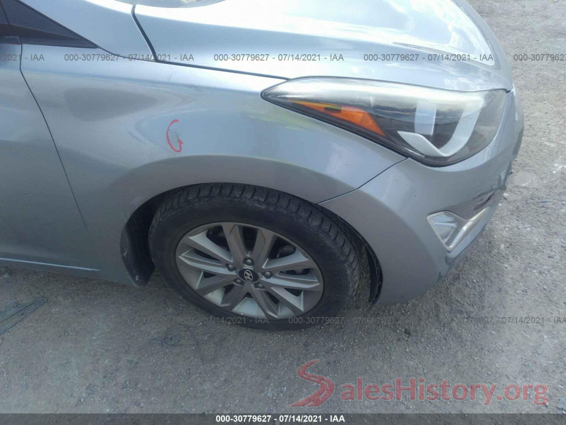 5NPDH4AE2GH660114 2016 HYUNDAI ELANTRA