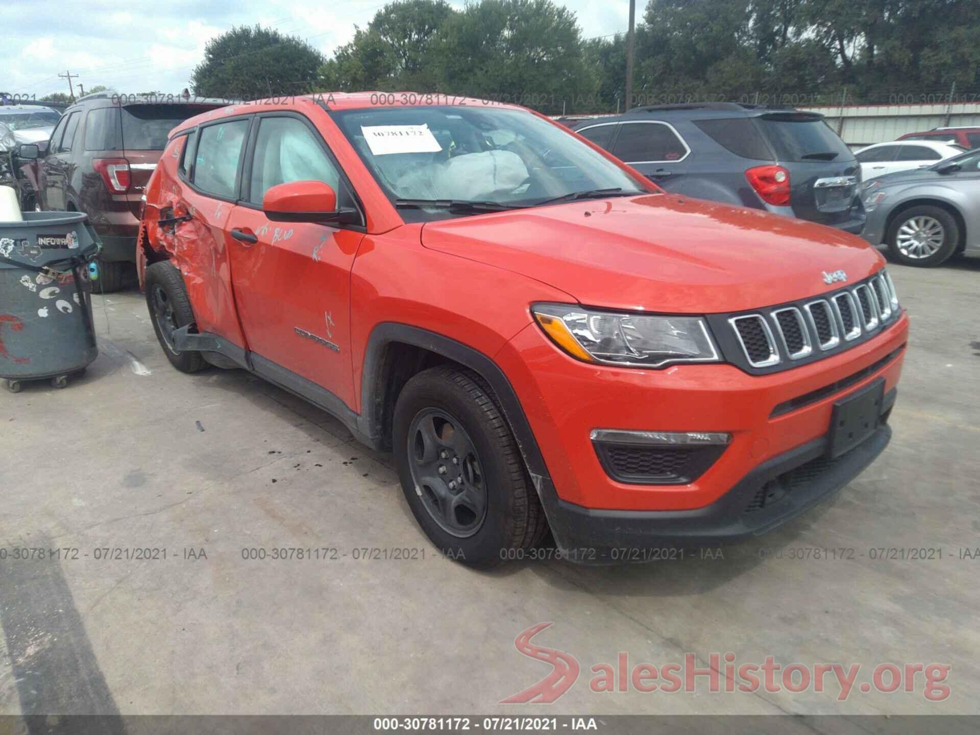 3C4NJCABXLT144537 2020 JEEP COMPASS