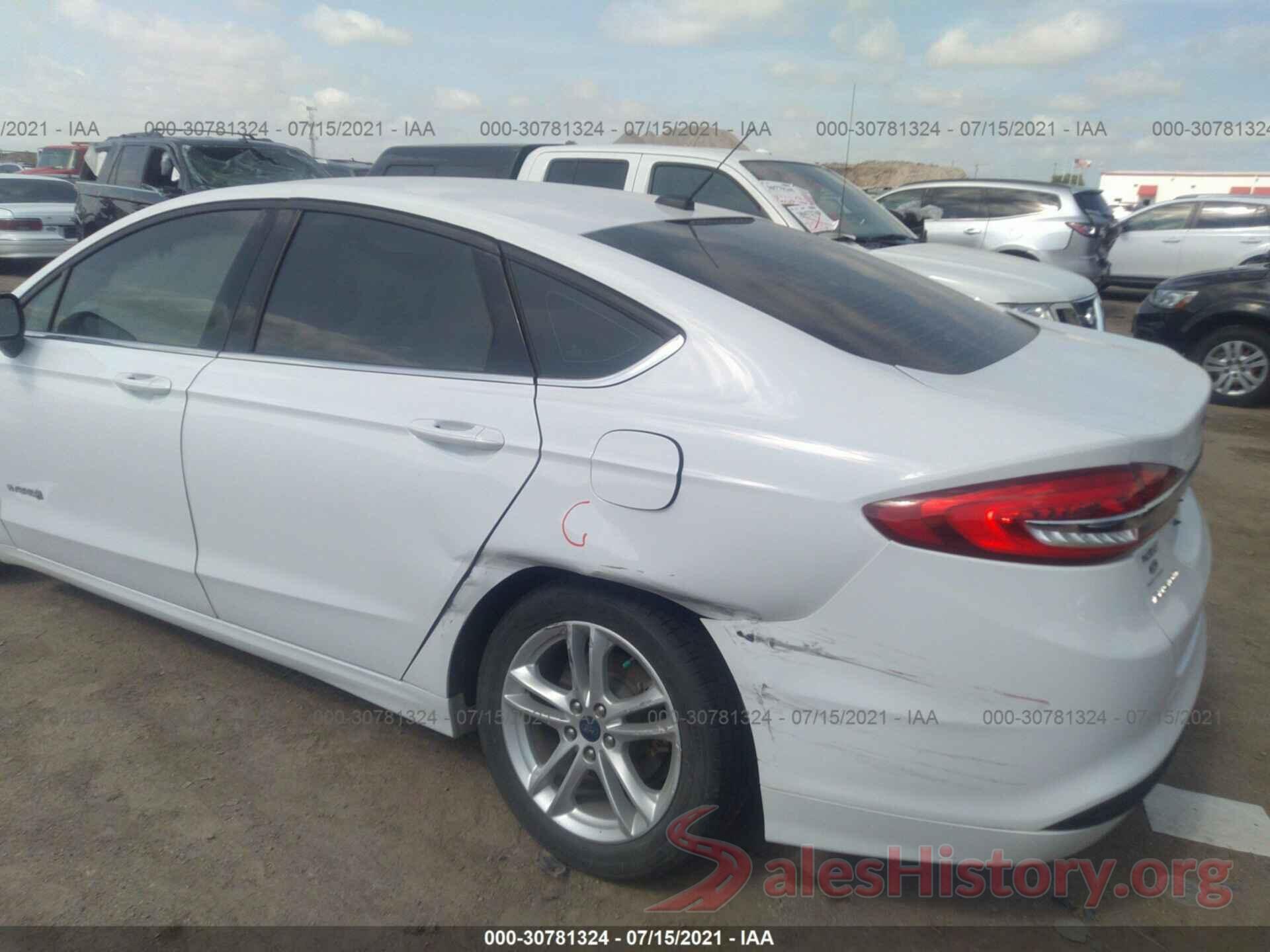 3FA6P0UU0JR260019 2018 FORD FUSION HYBRID