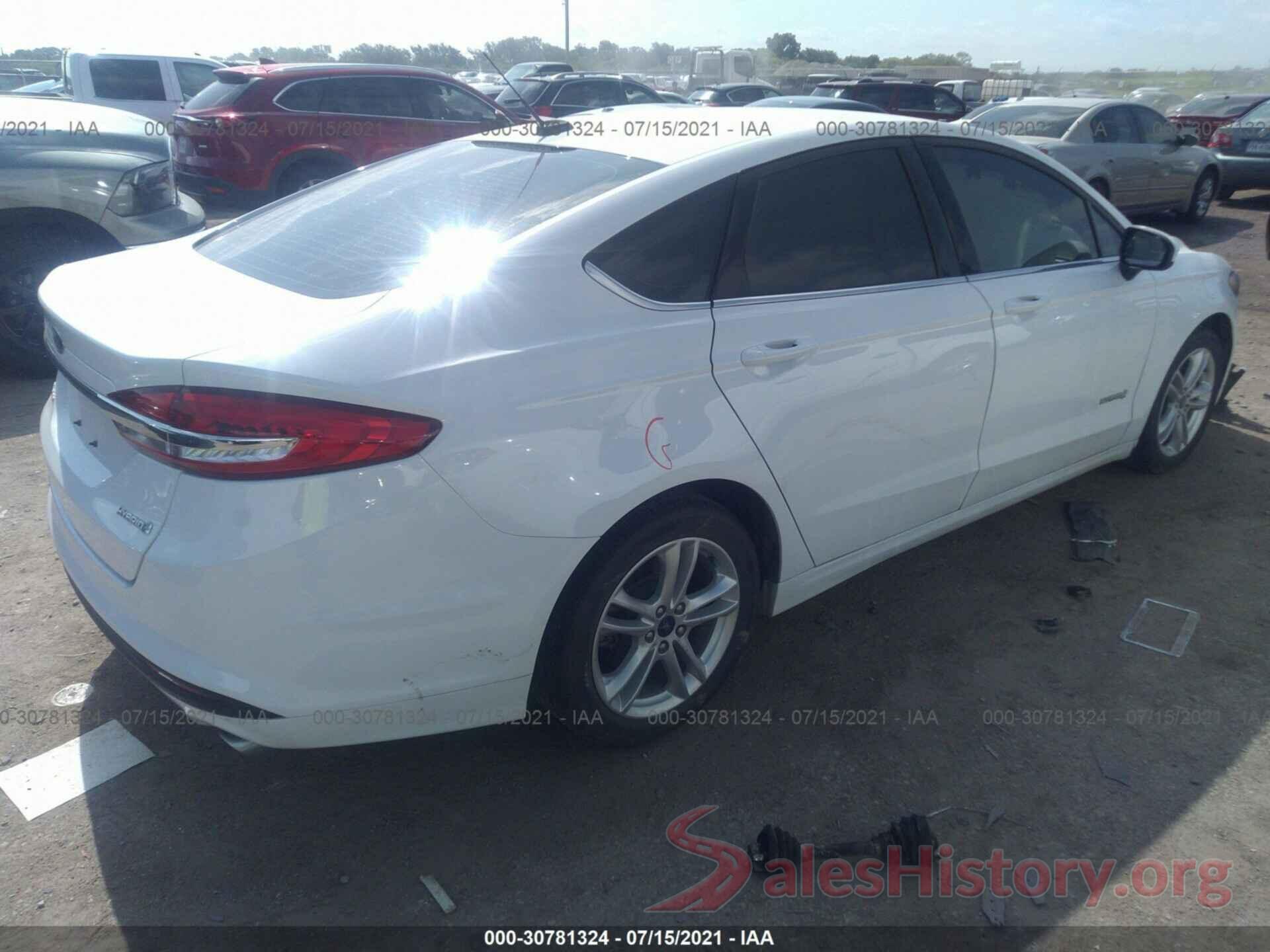 3FA6P0UU0JR260019 2018 FORD FUSION HYBRID