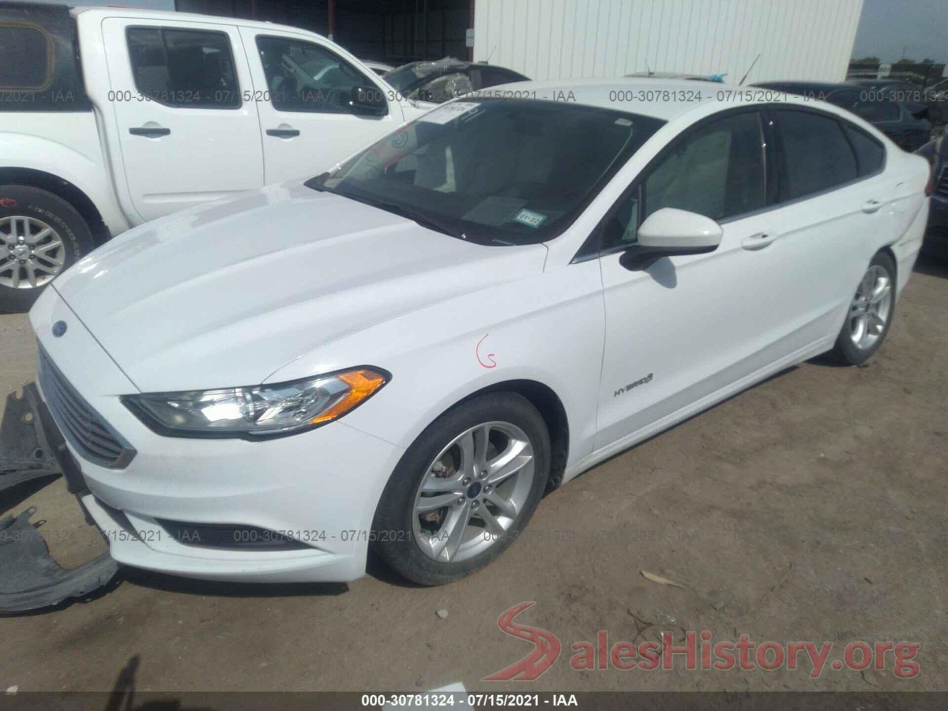 3FA6P0UU0JR260019 2018 FORD FUSION HYBRID