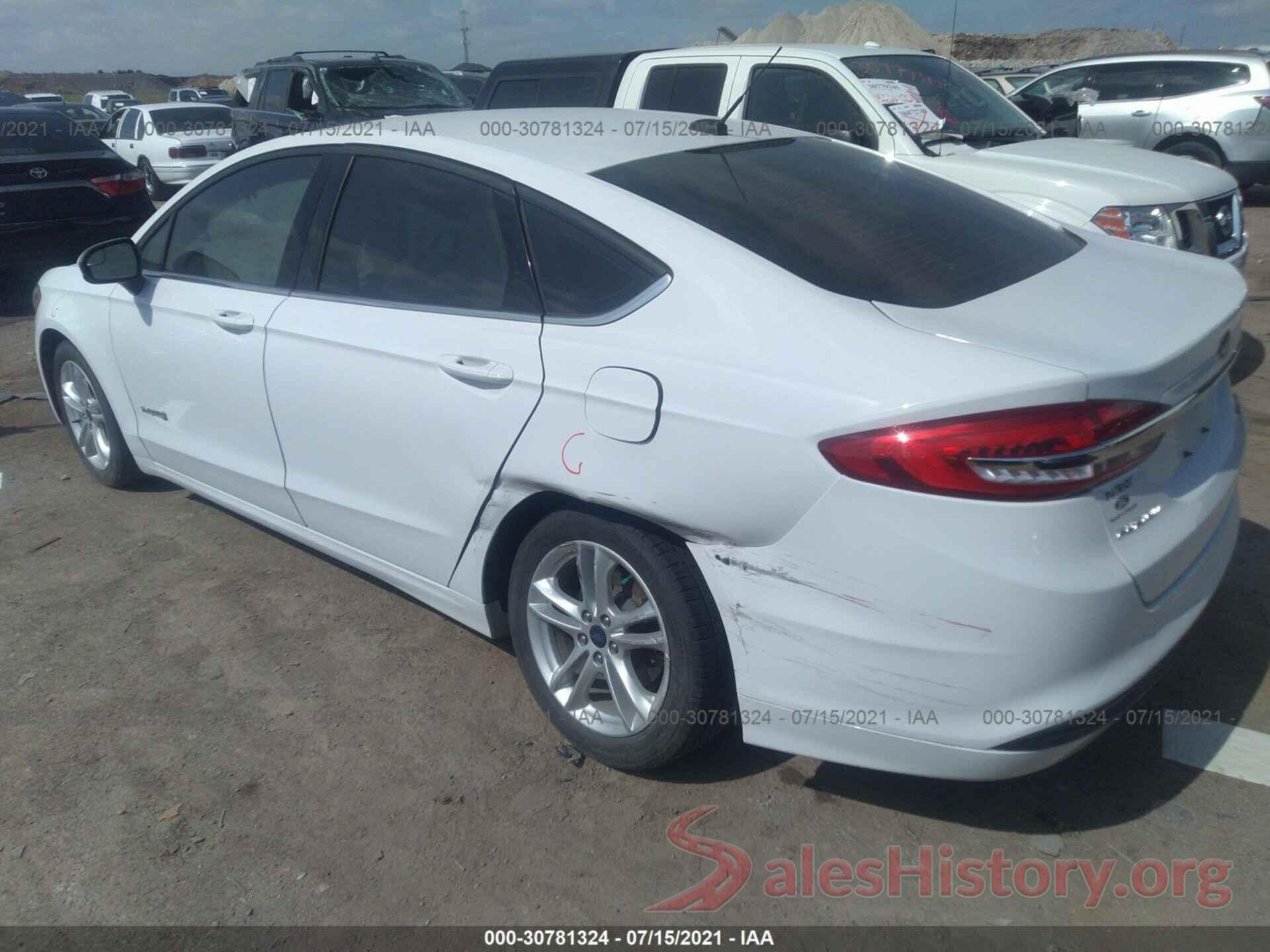 3FA6P0UU0JR260019 2018 FORD FUSION HYBRID