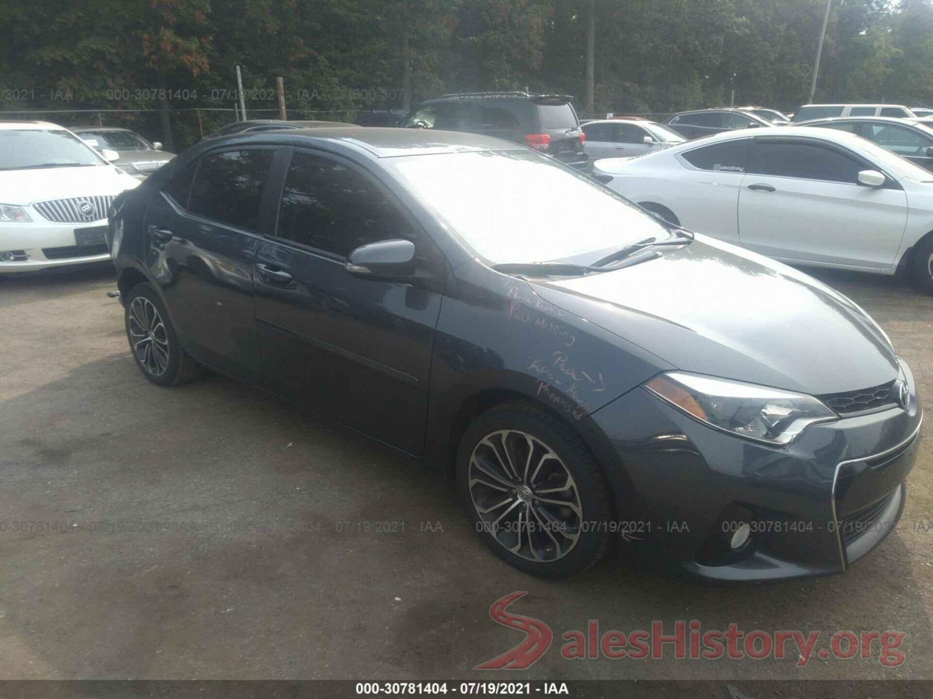 2T1BURHE6GC605142 2016 TOYOTA COROLLA