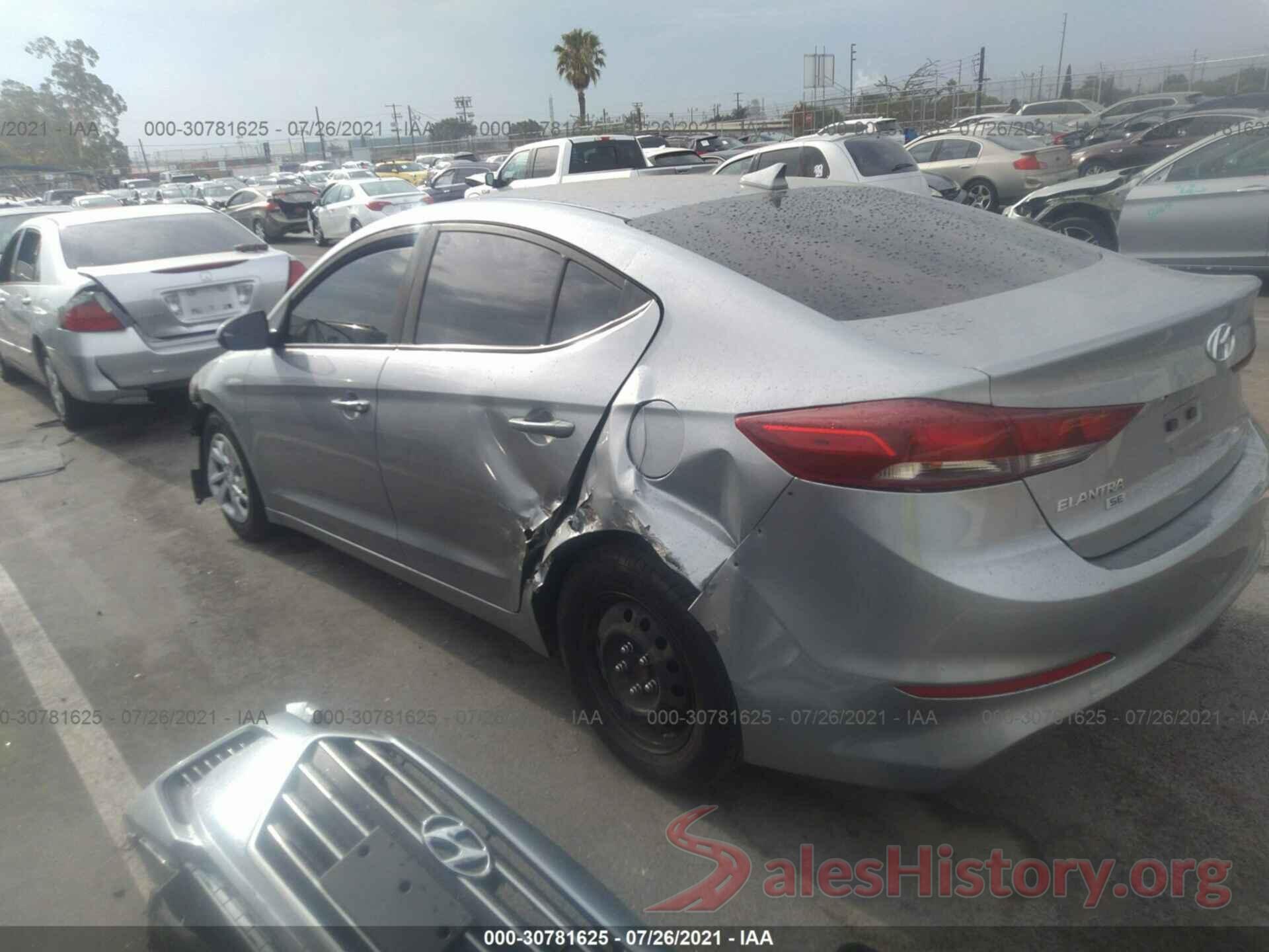 5NPD74LF1HH201134 2017 HYUNDAI ELANTRA