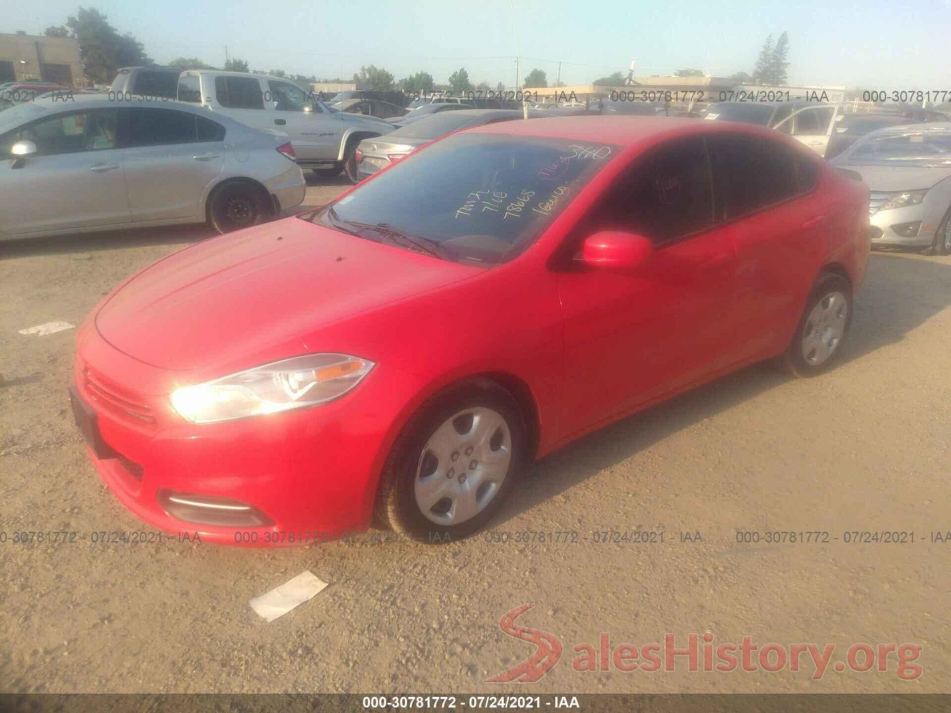 1C3CDFAA3GD766694 2016 DODGE DART