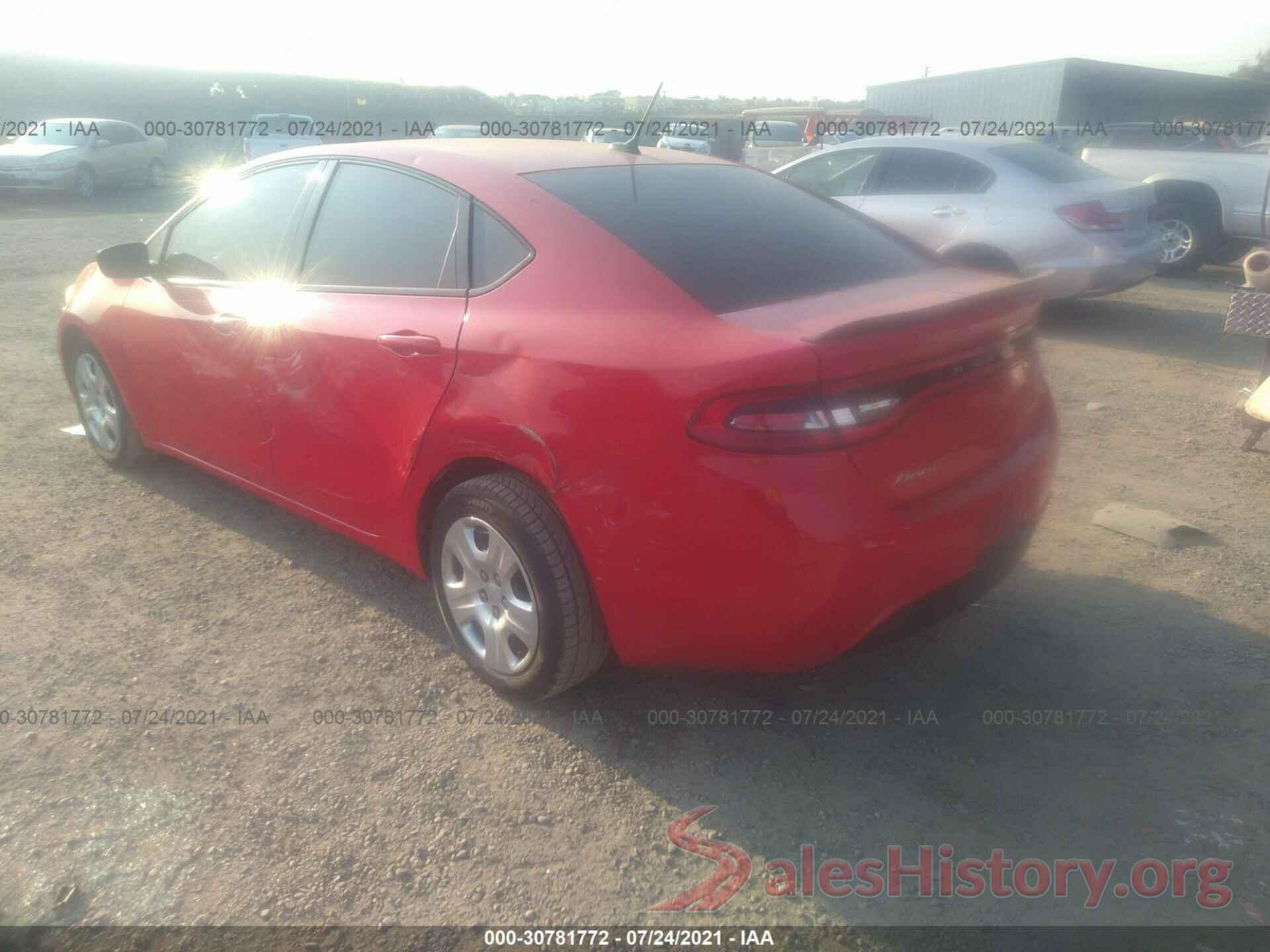 1C3CDFAA3GD766694 2016 DODGE DART