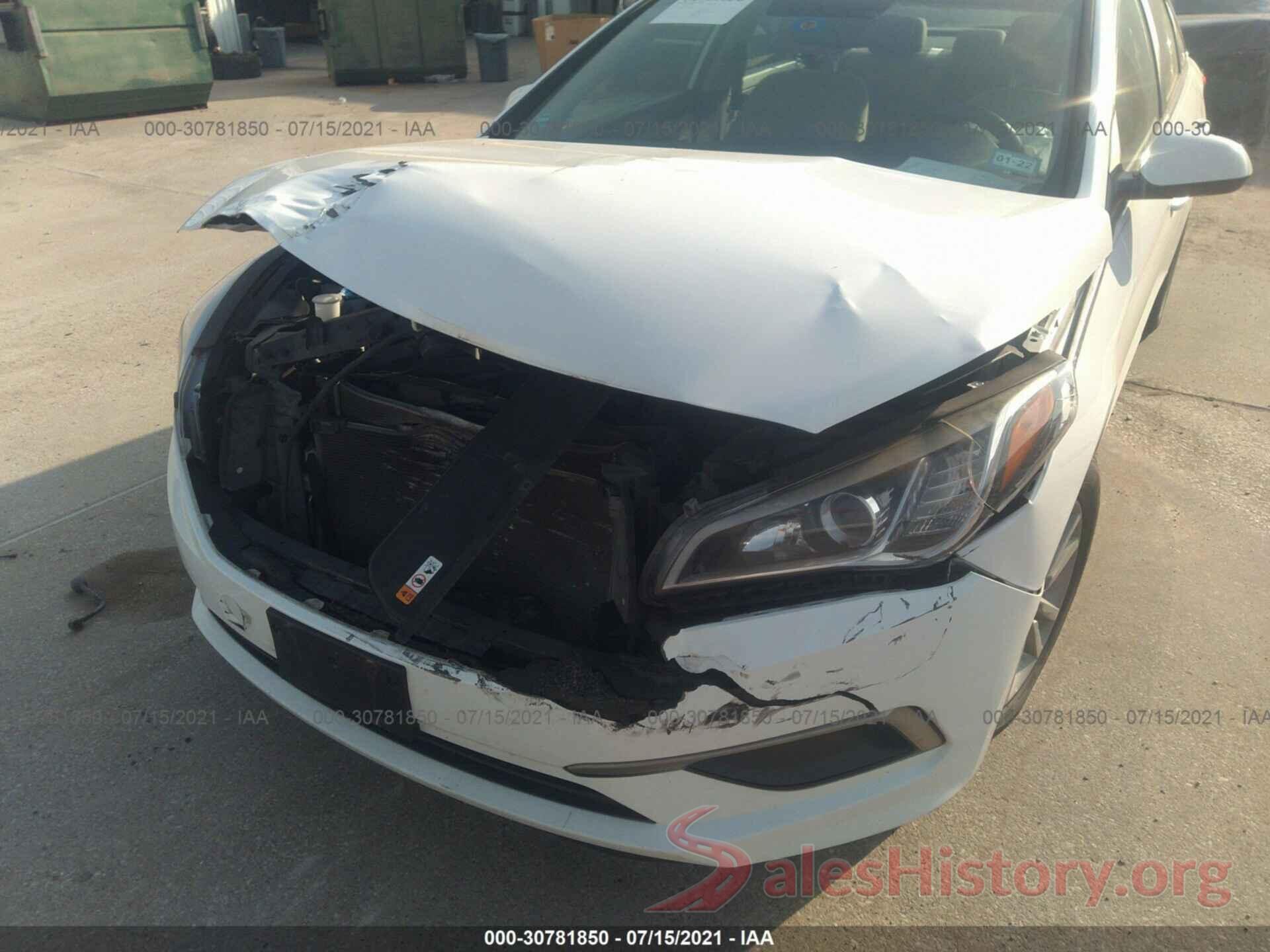 5NPE24AF4GH325547 2016 HYUNDAI SONATA