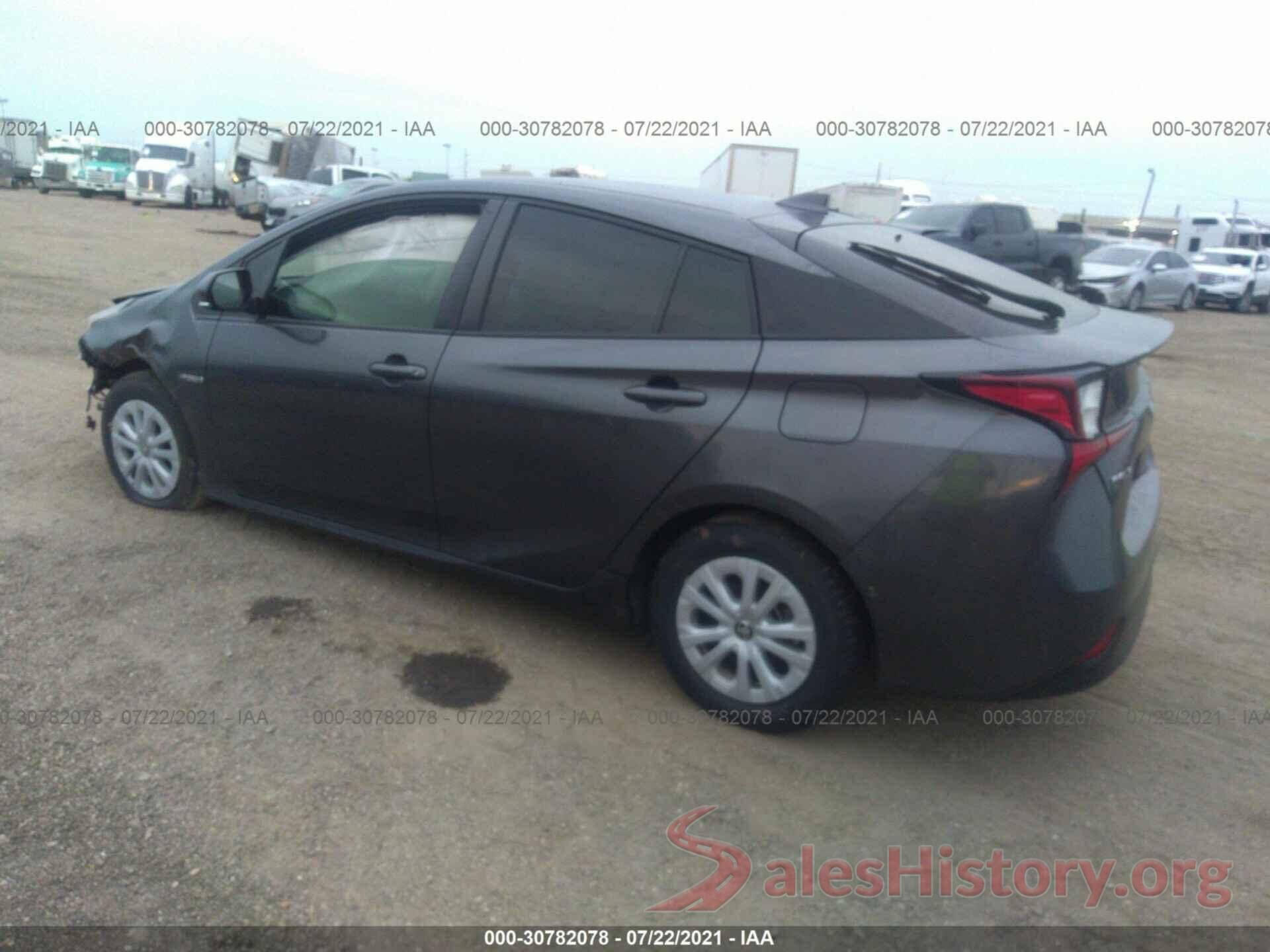 JTDKARFU6K3073332 2019 TOYOTA PRIUS