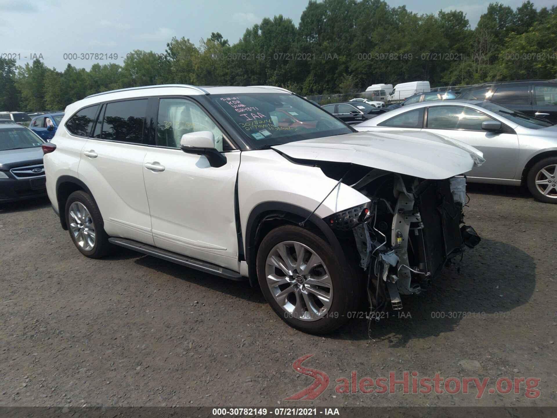 5TDDZRBHXMS524371 2021 TOYOTA HIGHLANDER