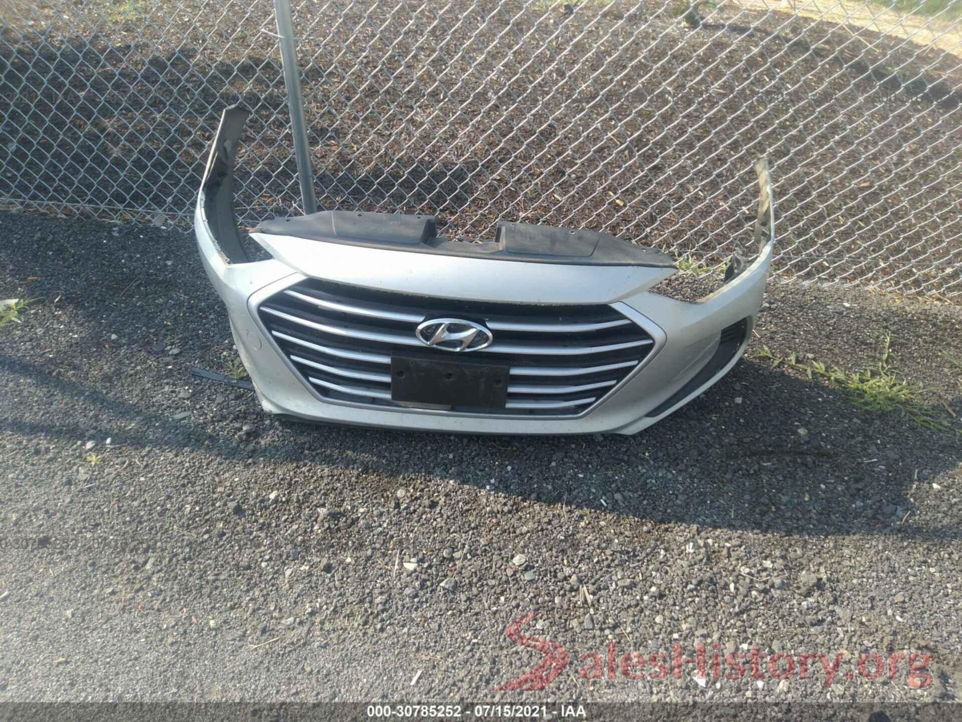 KMHD74LF5HU118114 2017 HYUNDAI ELANTRA