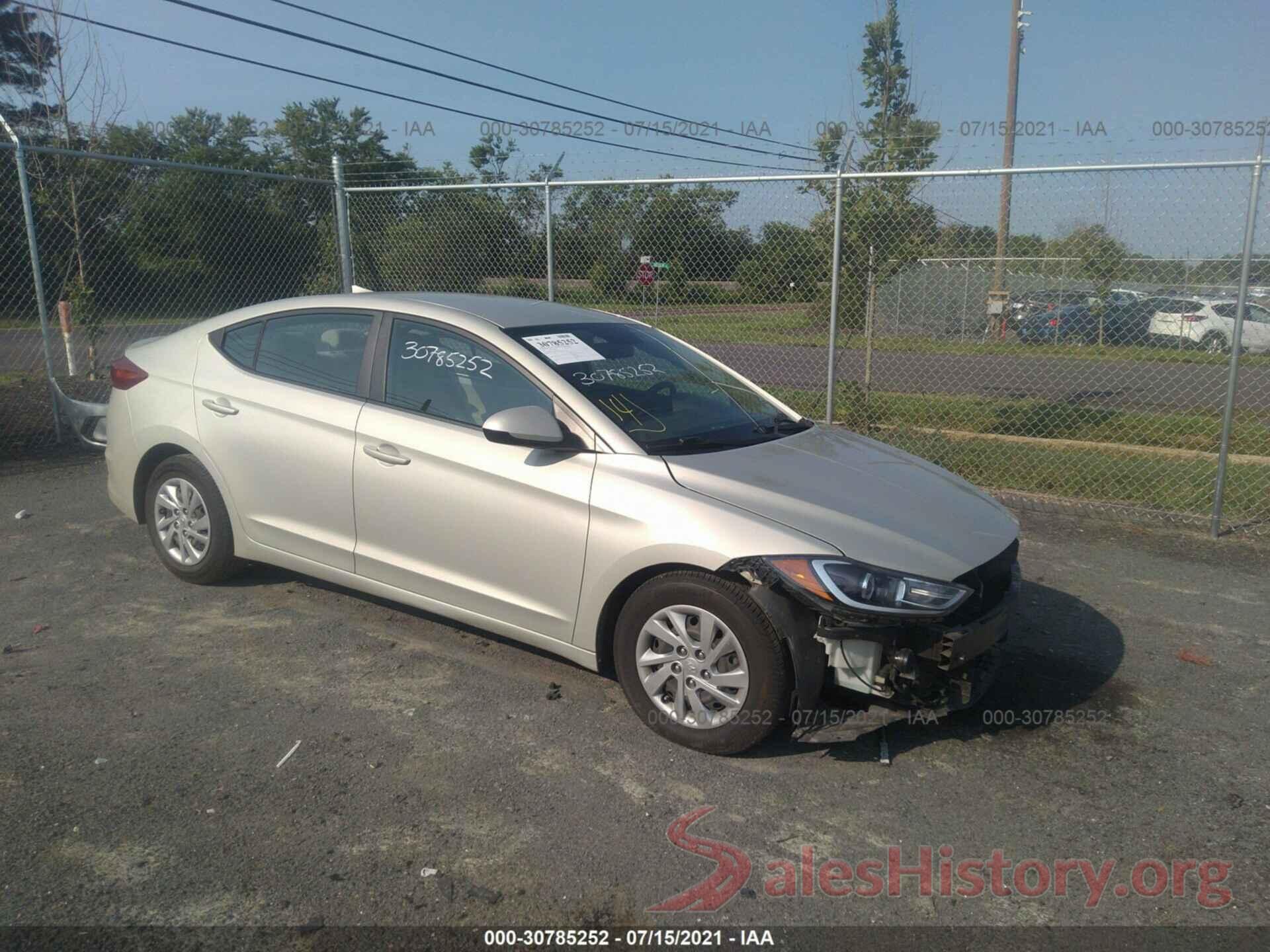 KMHD74LF5HU118114 2017 HYUNDAI ELANTRA