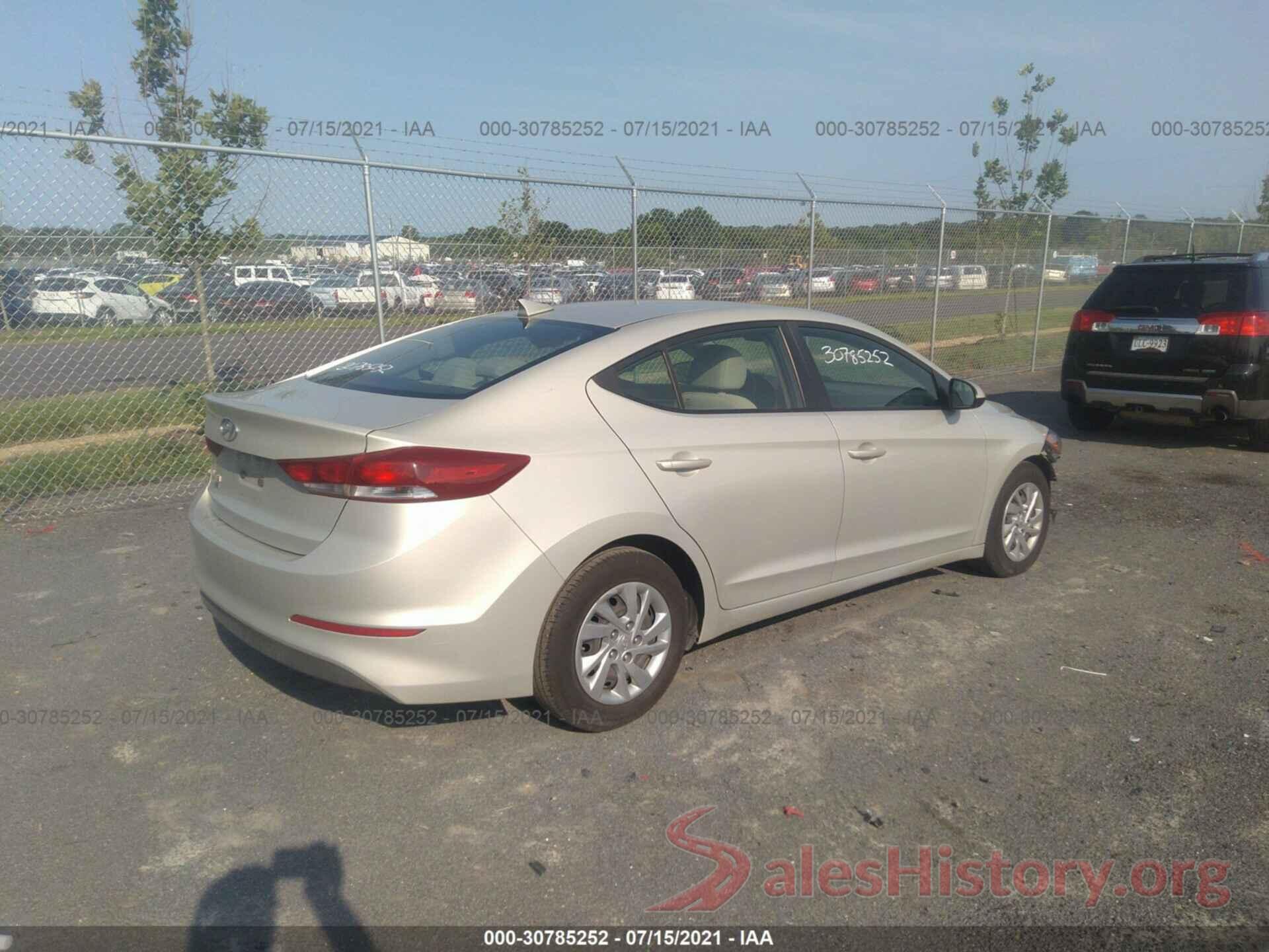 KMHD74LF5HU118114 2017 HYUNDAI ELANTRA