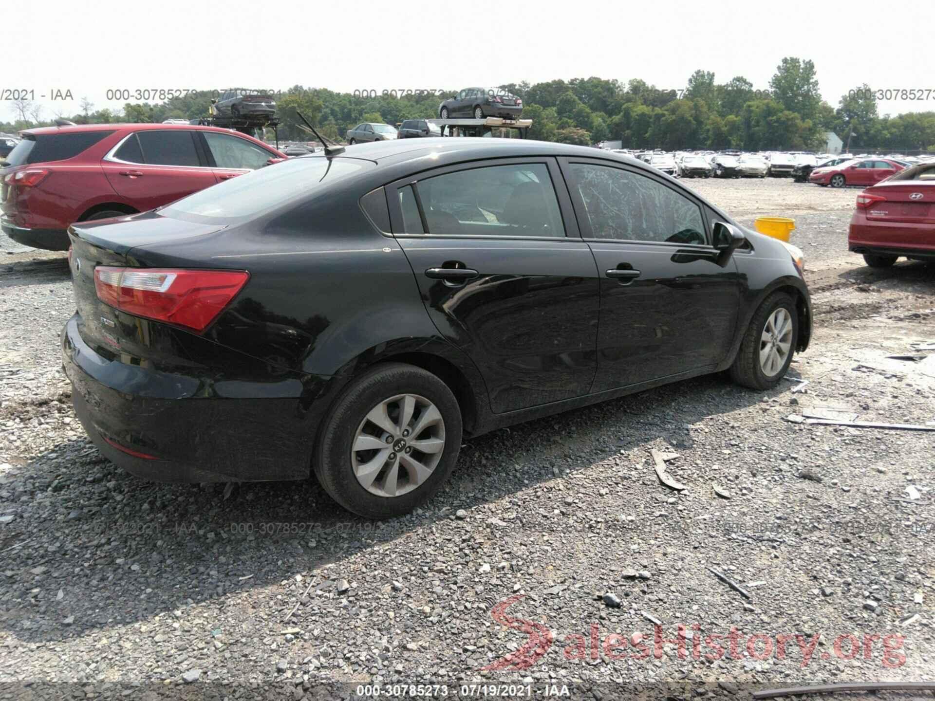 KNADN4A39G6588617 2016 KIA RIO